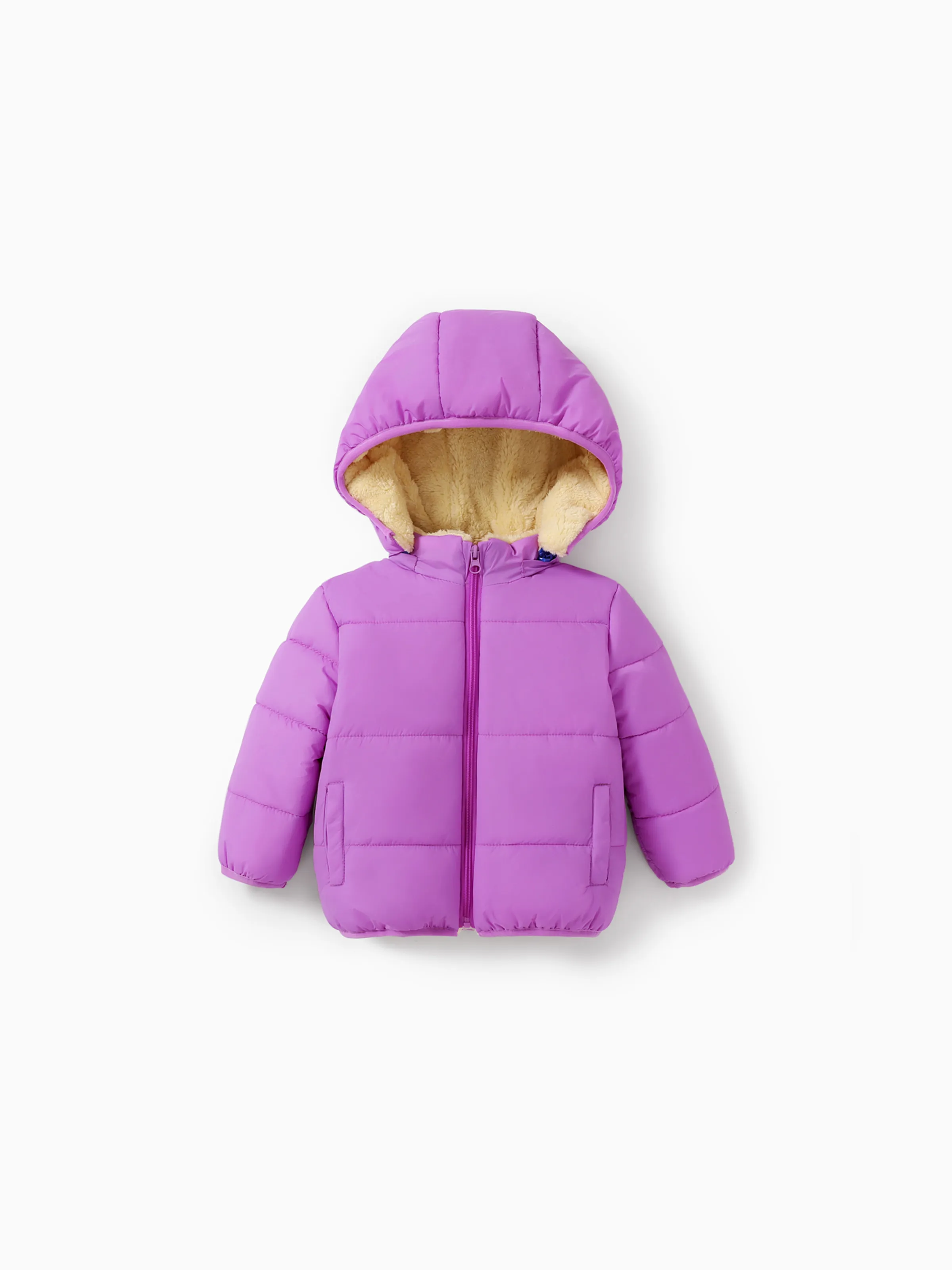 

Toddler Boy/Toddler Girl Fleece-lining Quilted Puffer Jacket