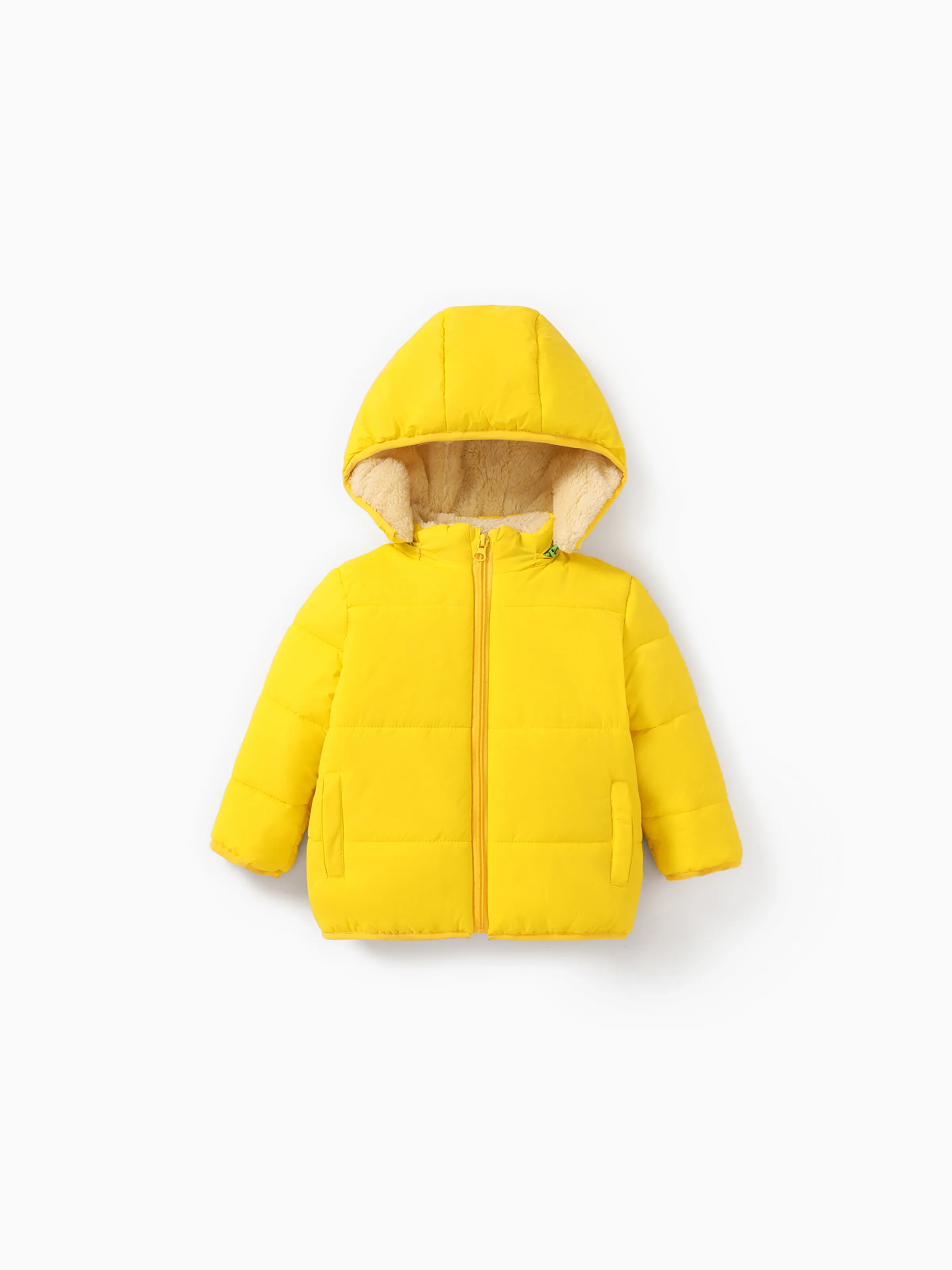 Toddler Boy/Toddler Girl Fleece-lining Quilted Puffer Jacket