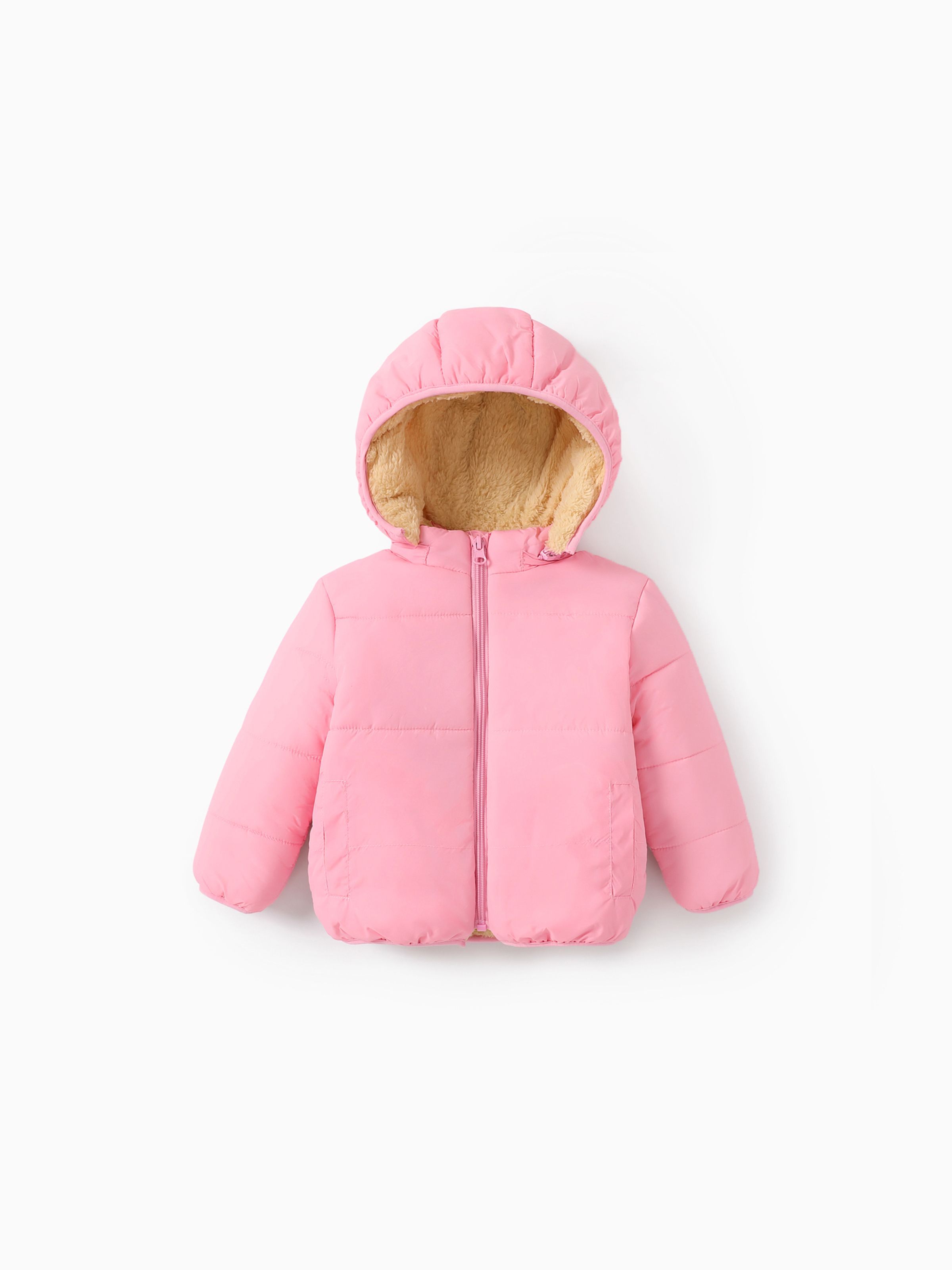 

Toddler Boy/Toddler Girl Fleece-lining Quilted Puffer Jacket