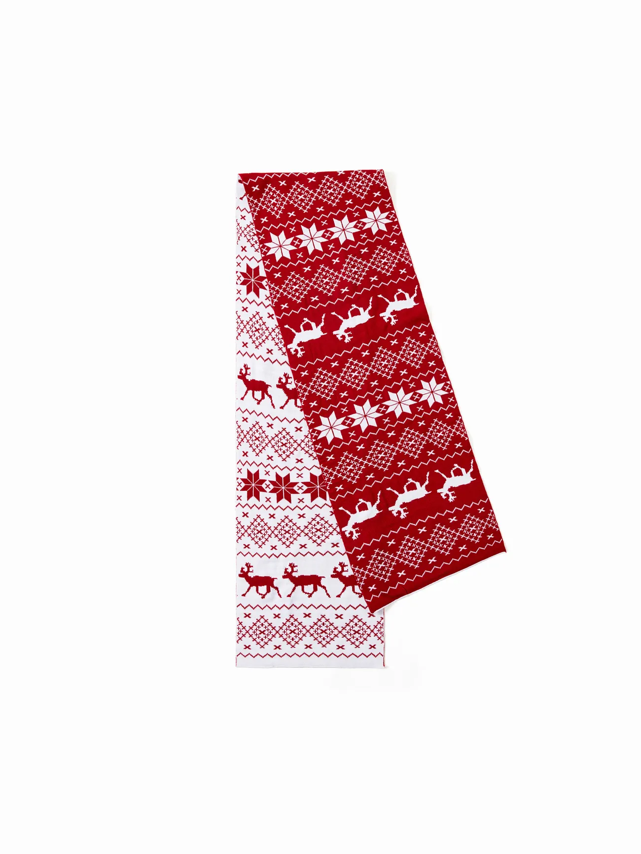 

Matching Christmas Scarves for Adult and Kids Isle Fair Pattern