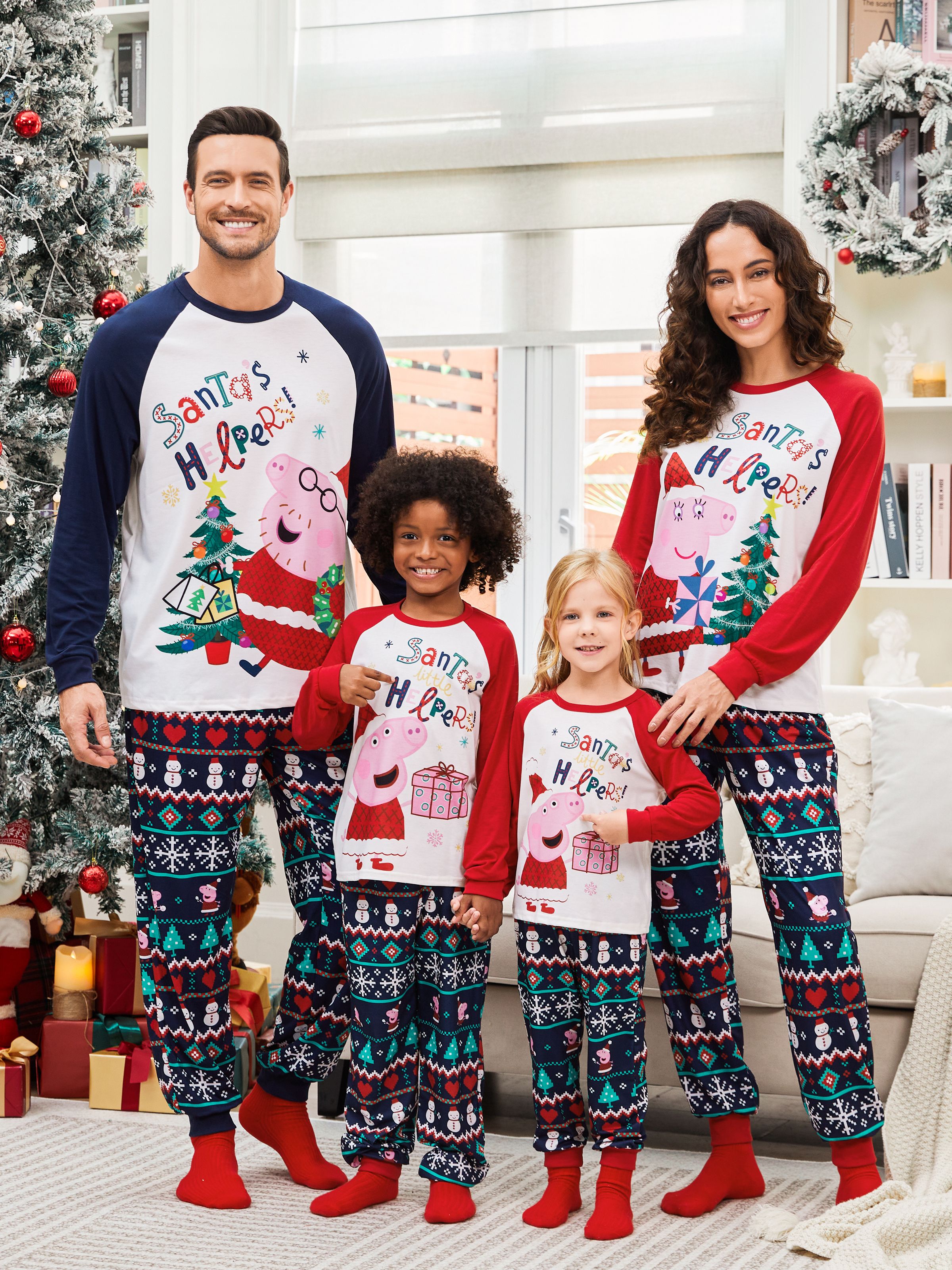 Peppa pig family pajamas sale