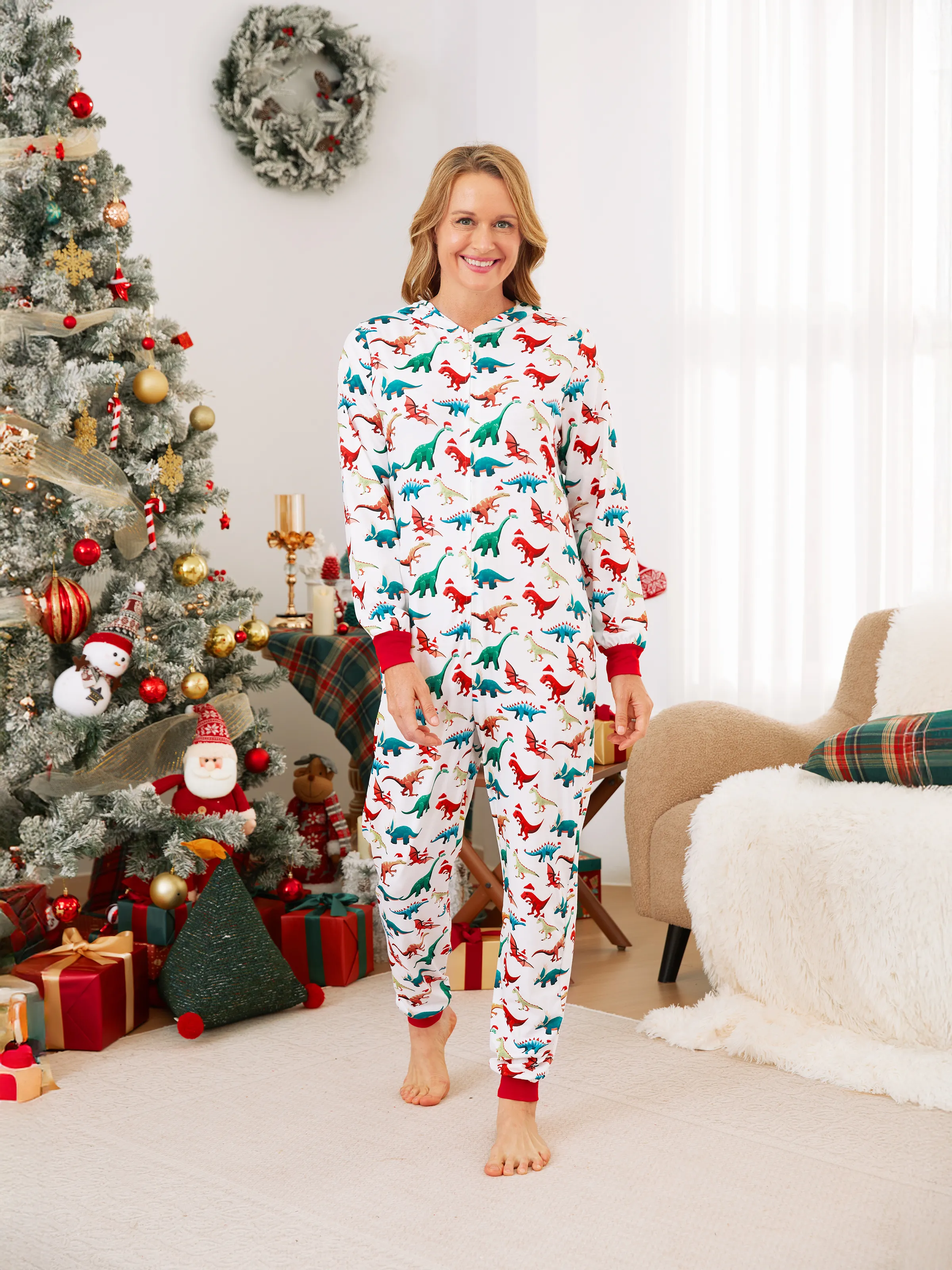 

Christmas Family Matching Pajamas with 3D Design