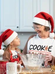 Red Christmas Hat Matching Family Cute Crochet Hat