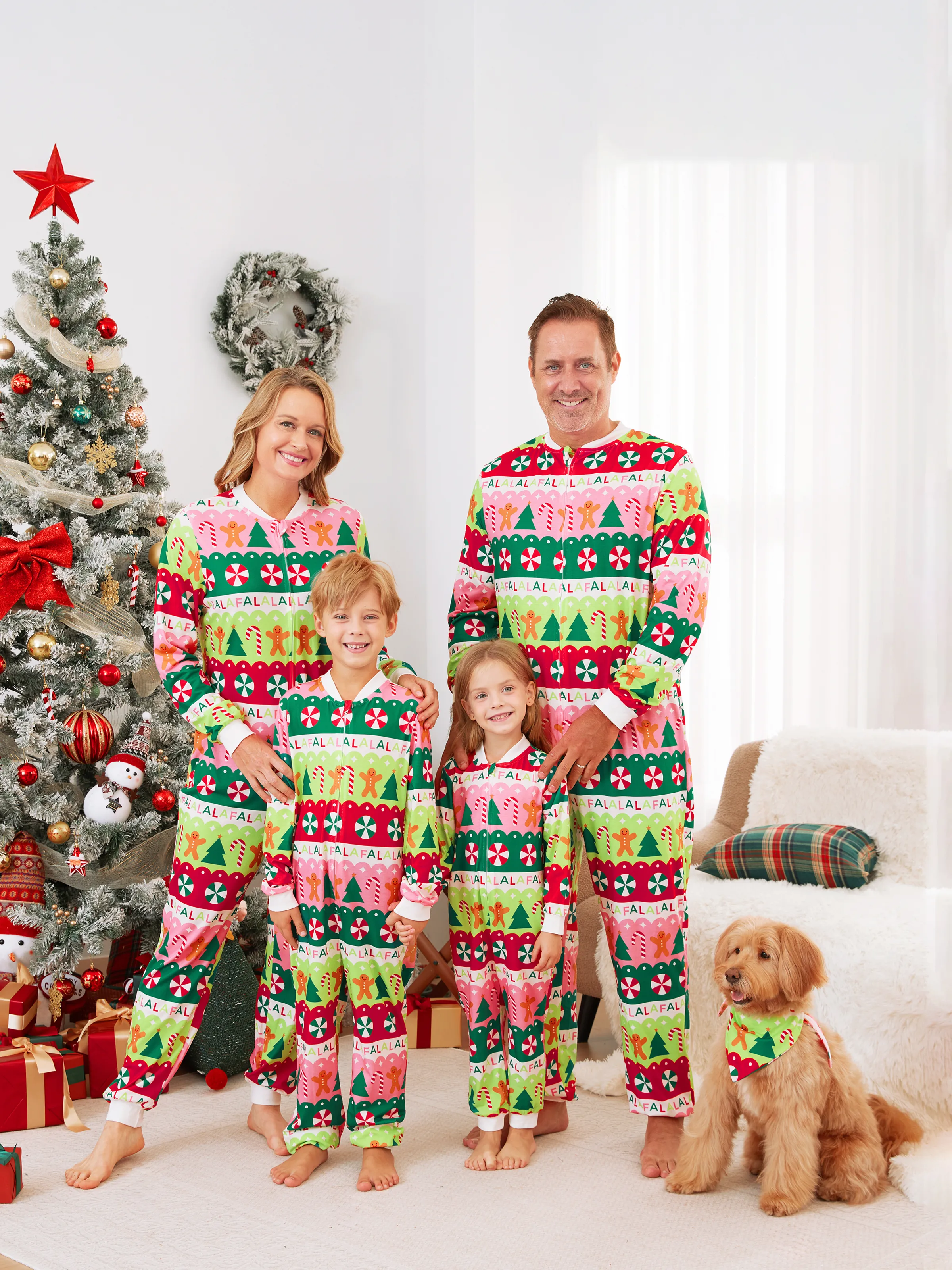 Christmas Onesie - Vibrant Colorful Family Pajamas Sets