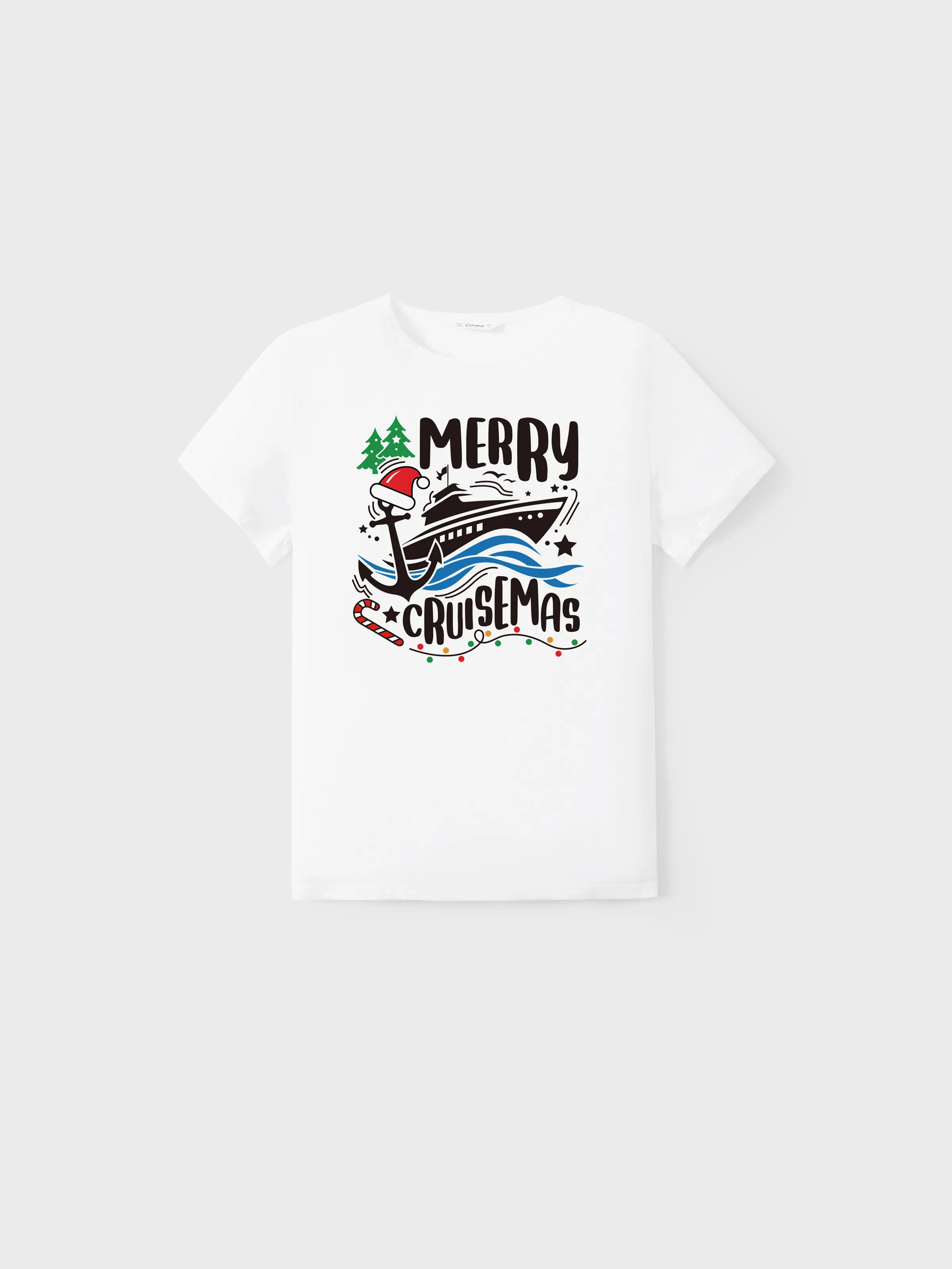 

Christmas Tee Short Sleeves Merry Cruisemas Design Cruise Pattern