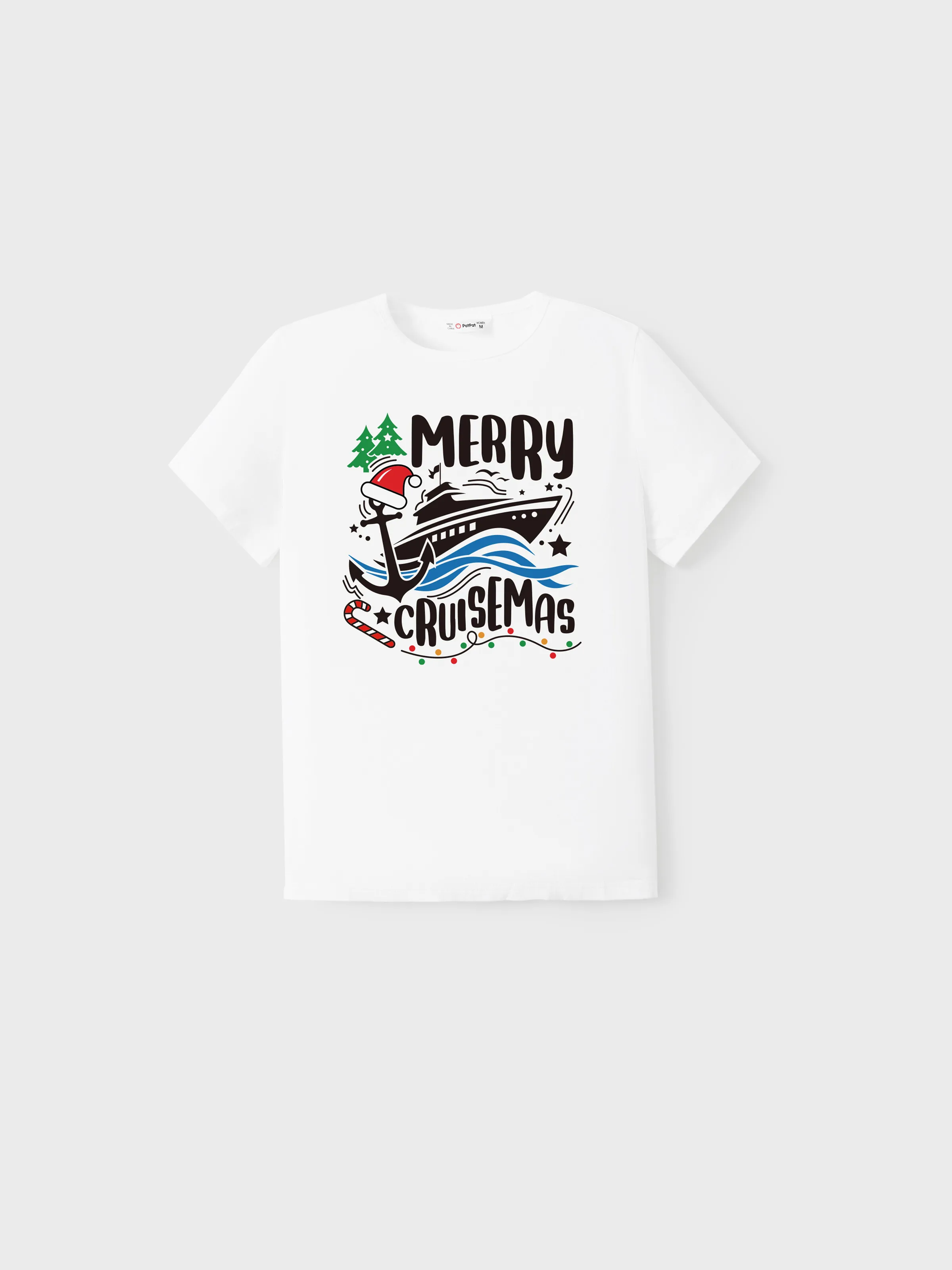 

Christmas Tee Short Sleeves Merry Cruisemas Design Cruise Pattern