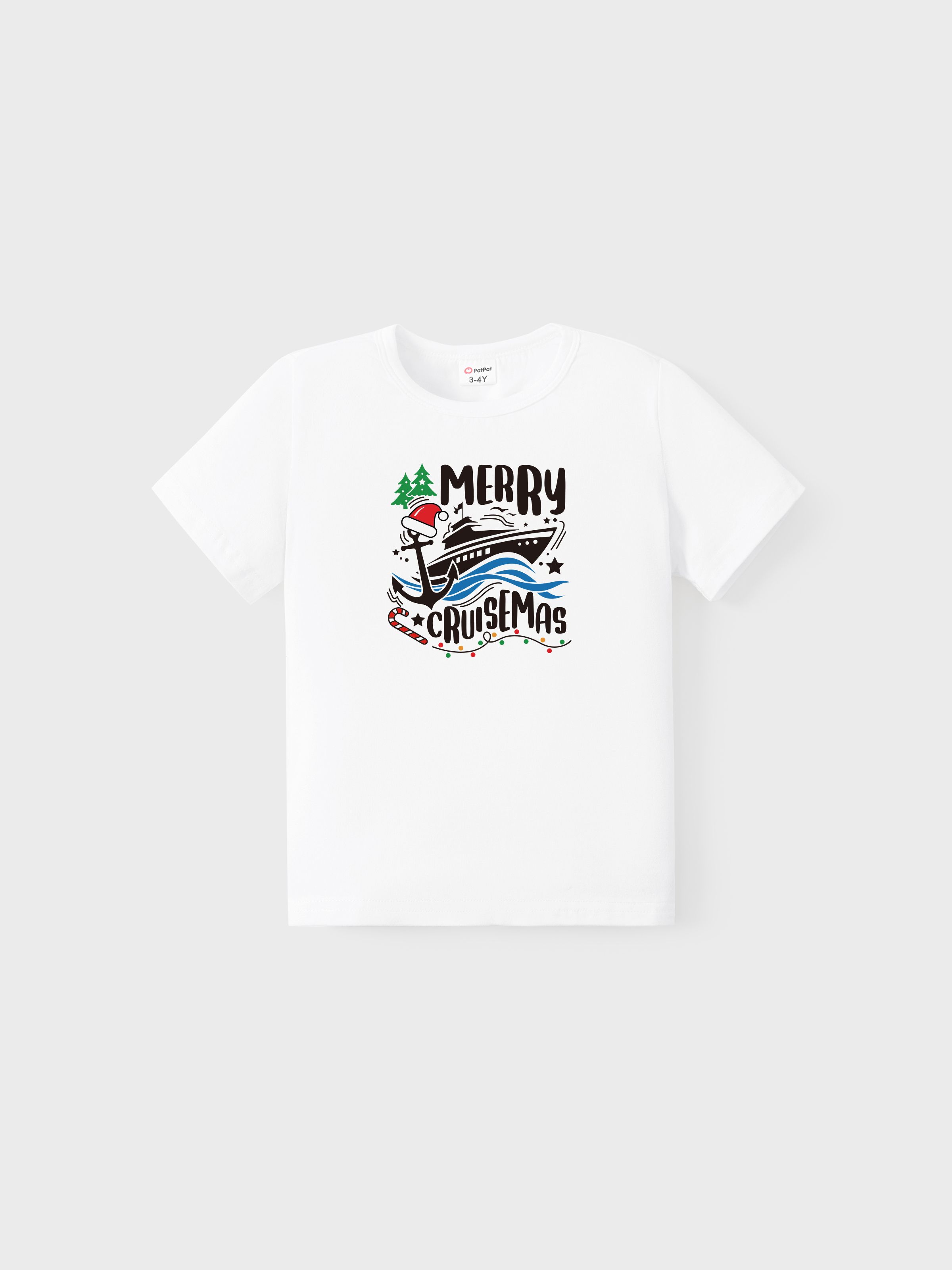 

Christmas Tee Short Sleeves Merry Cruisemas Design Cruise Pattern