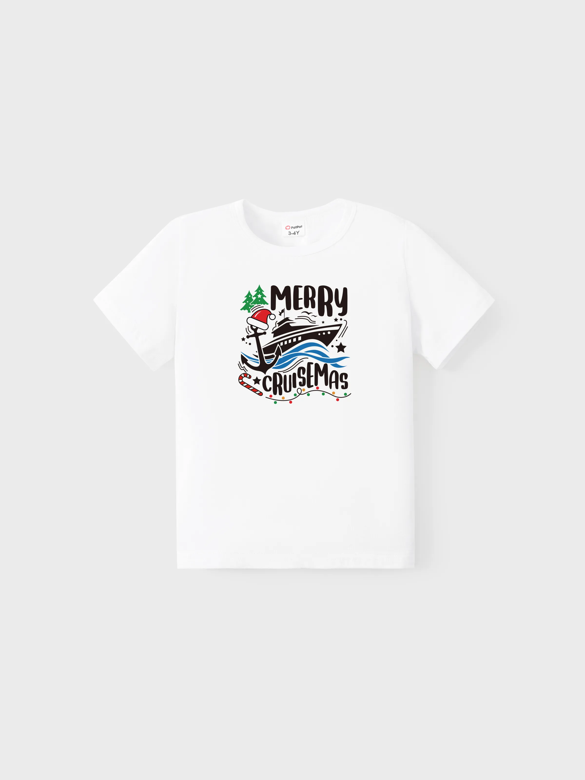 

Christmas Tee Short Sleeves Merry Cruisemas Design Cruise Pattern