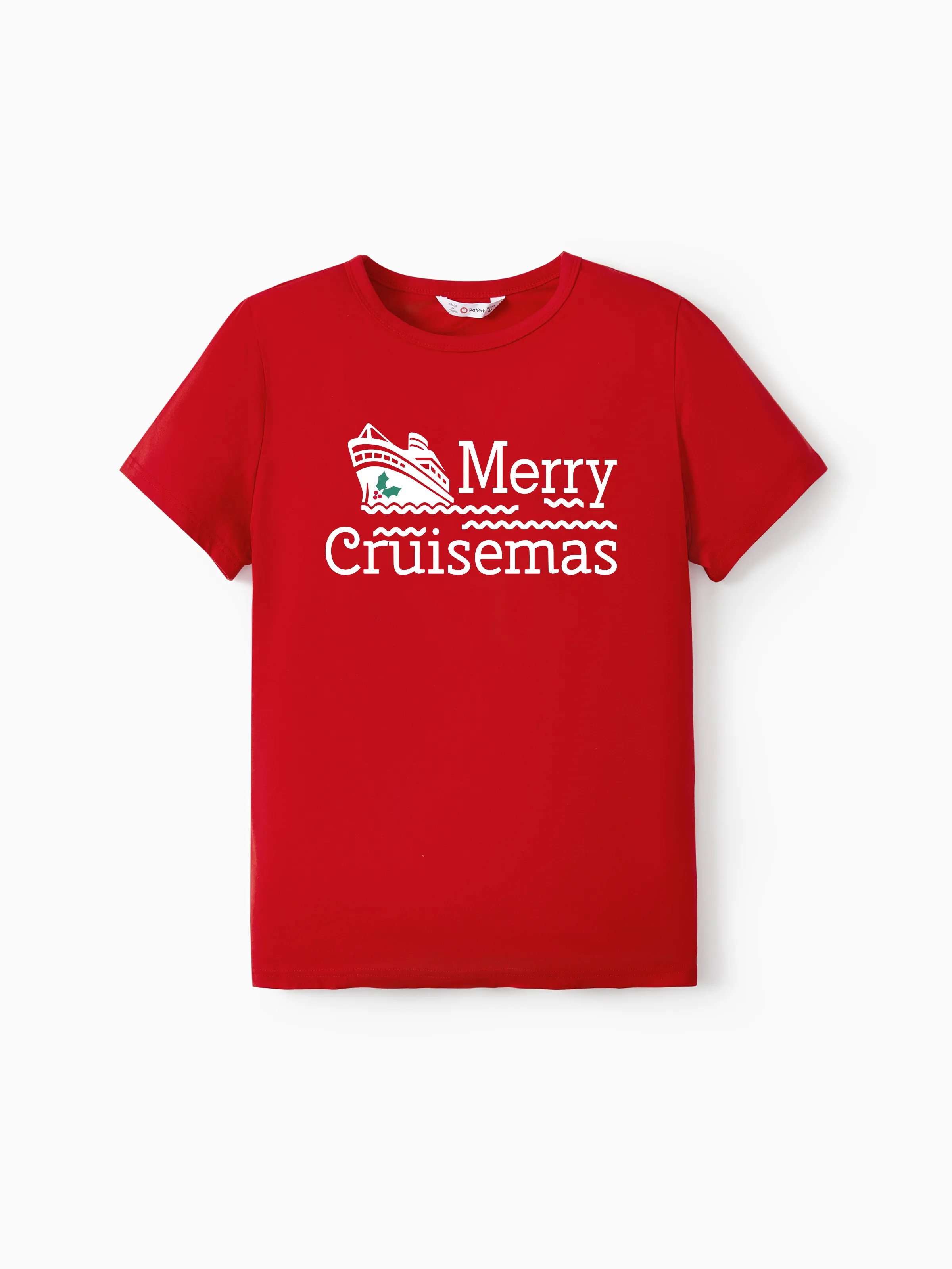 

Christmas Tee Matching Summer Merry Cruisemas Design Cruise Pattern (Short Sleeves)