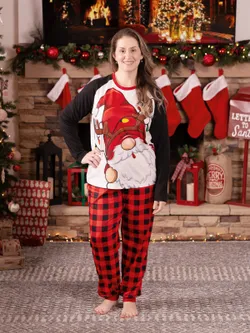 

Christmas Family Matching Santa Print Raglan Sleeves Pajamas Sets (SGS Certied Safety)