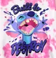 Disney Stitch Kid Boy/Girl 2pcs Character Tie-dyed Pattern Hoodies And Pants Set 
 Pink