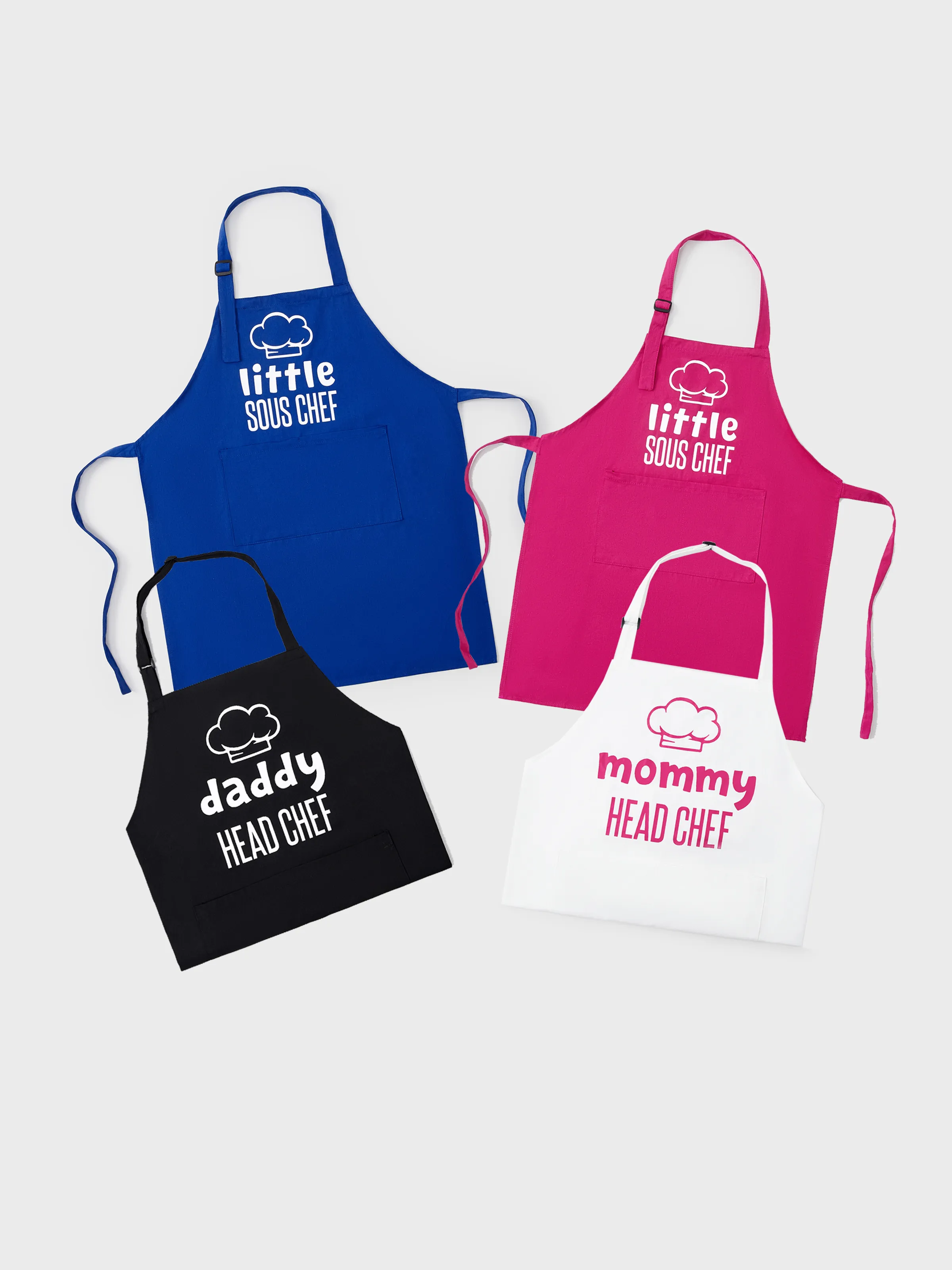 Christmas Family Matching 100% Cotton Letter Print Aprons