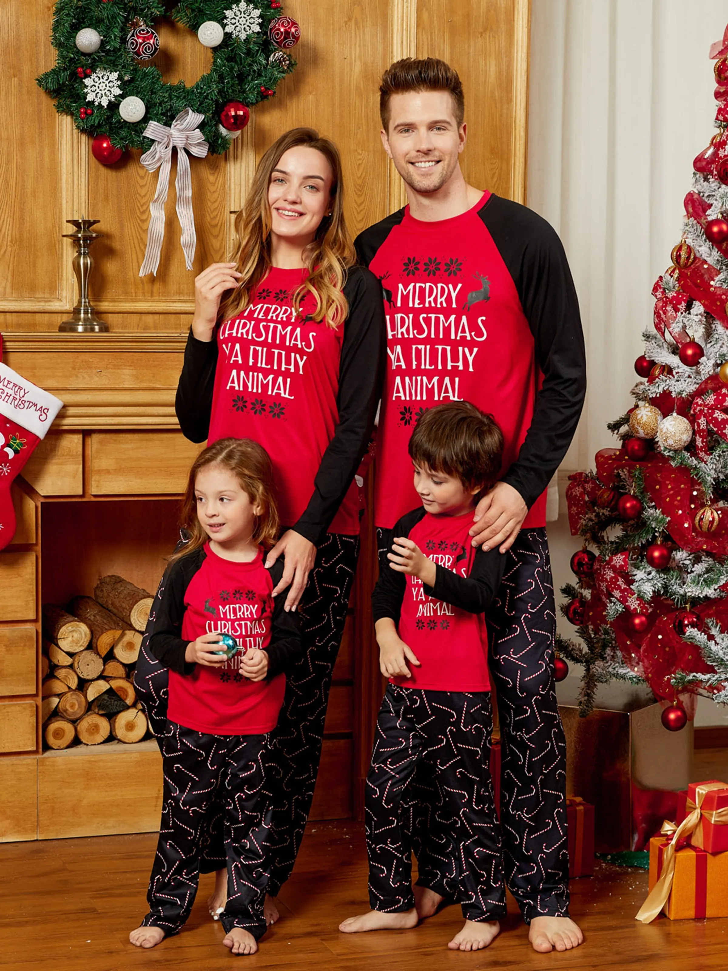 Merry Christmas Pajamas Family Matching Long Sleeve for Women, Men, Baby and Kids