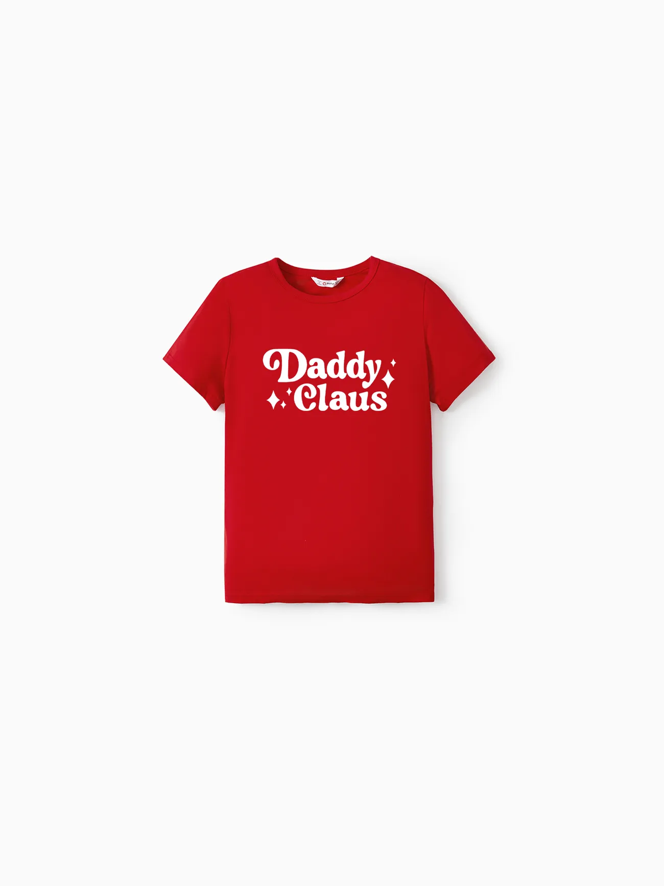 

Christmas Family Matching Short Sleeves Letter Print Tee