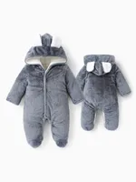 

Baby Boy/Girl Bear Style Hooded Fleece Jumpsuit