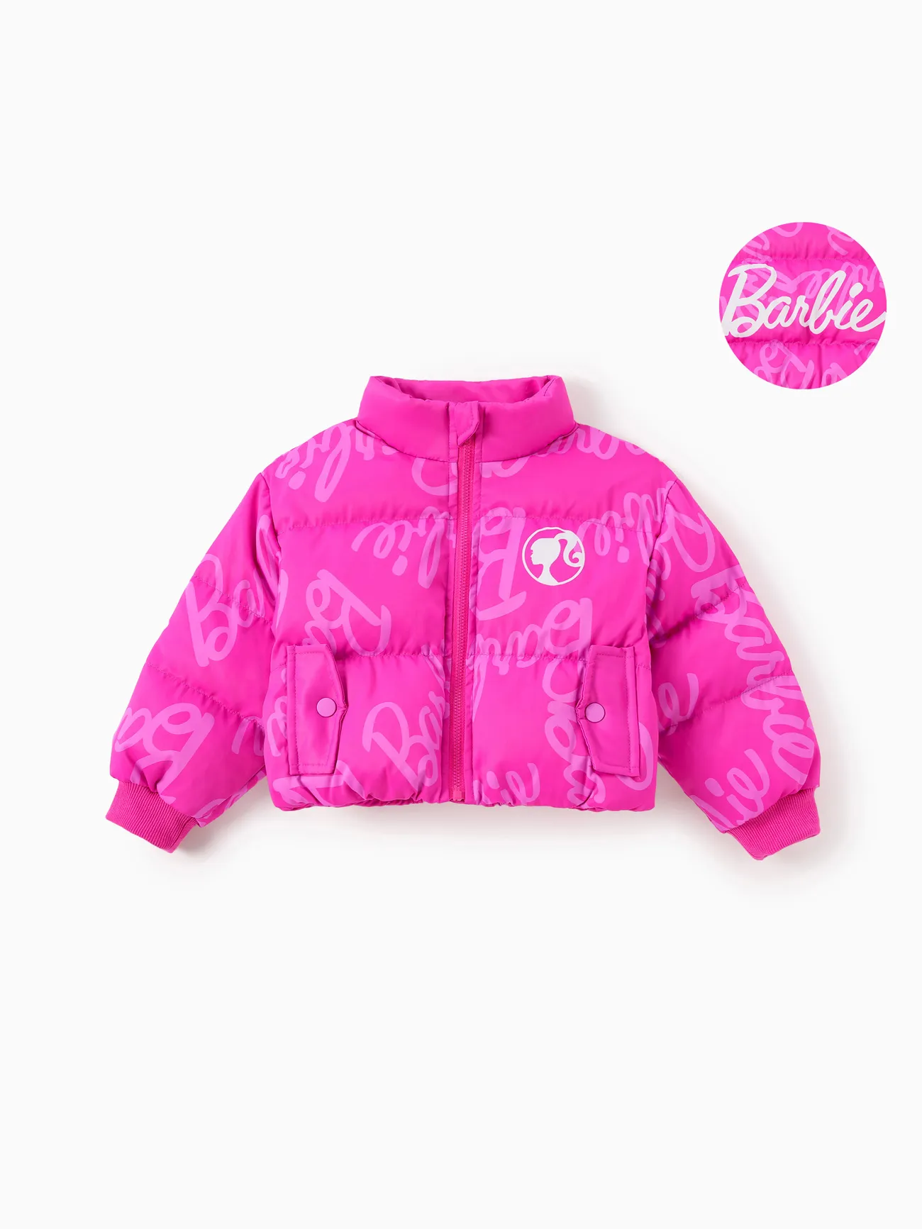 

Barbie Toddler/Kid 1pc Logo Pattern Long-sleeve Jacket Coat