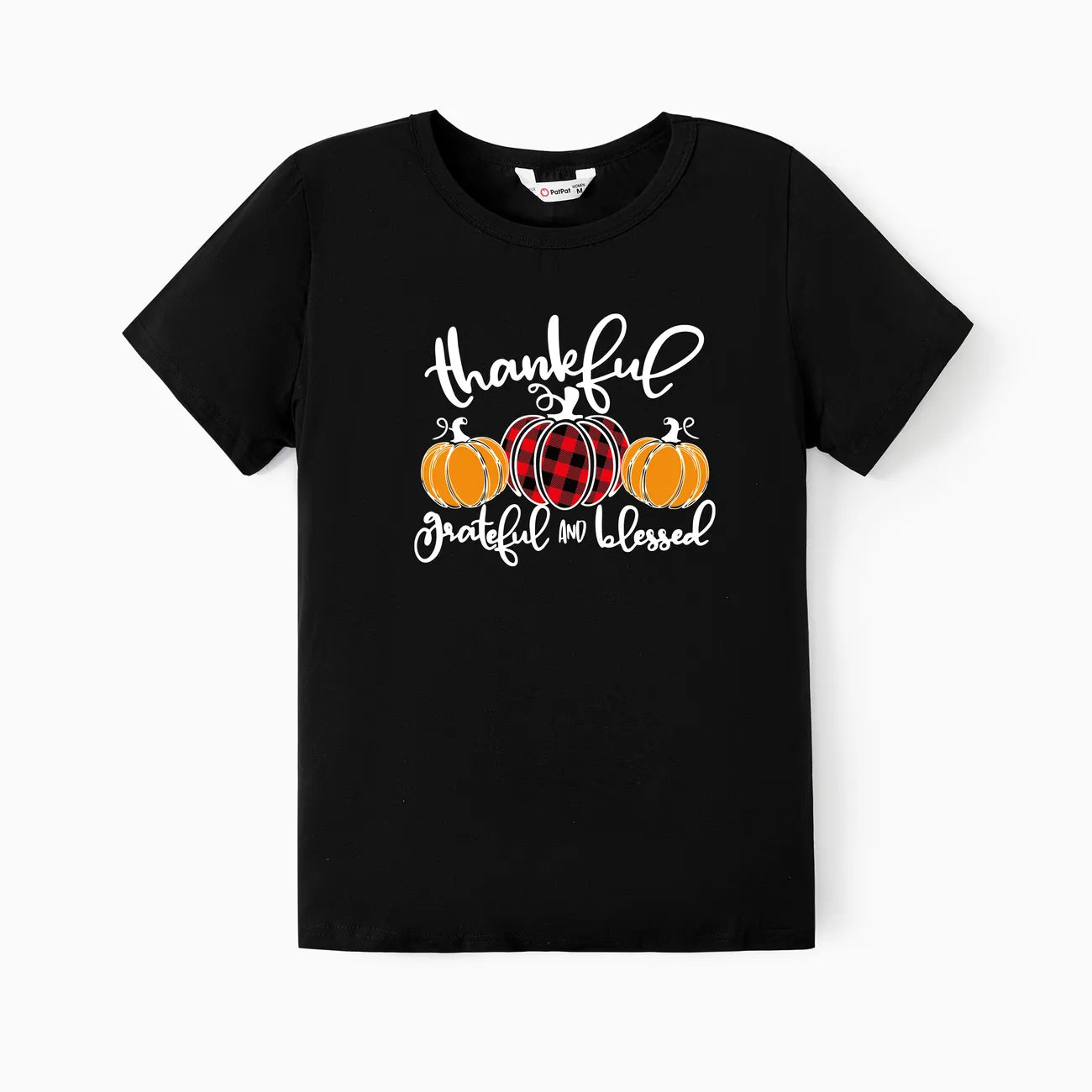 

Thanksgiving Cotton Matching Family Short Sleeves Tops