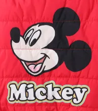 Disney Mickey and Friends 2 unidades Unisex Con capucha Informal Chaqueta acolchada de algodón / Chaqueta de plumas Rojo