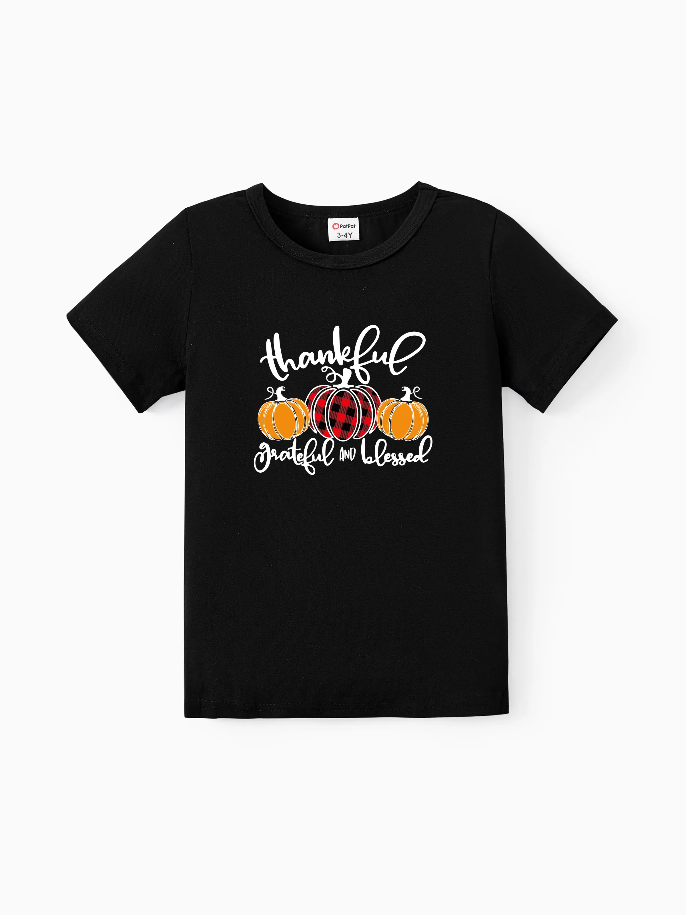

Thanksgiving Cotton Matching Family Short Sleeves Tops