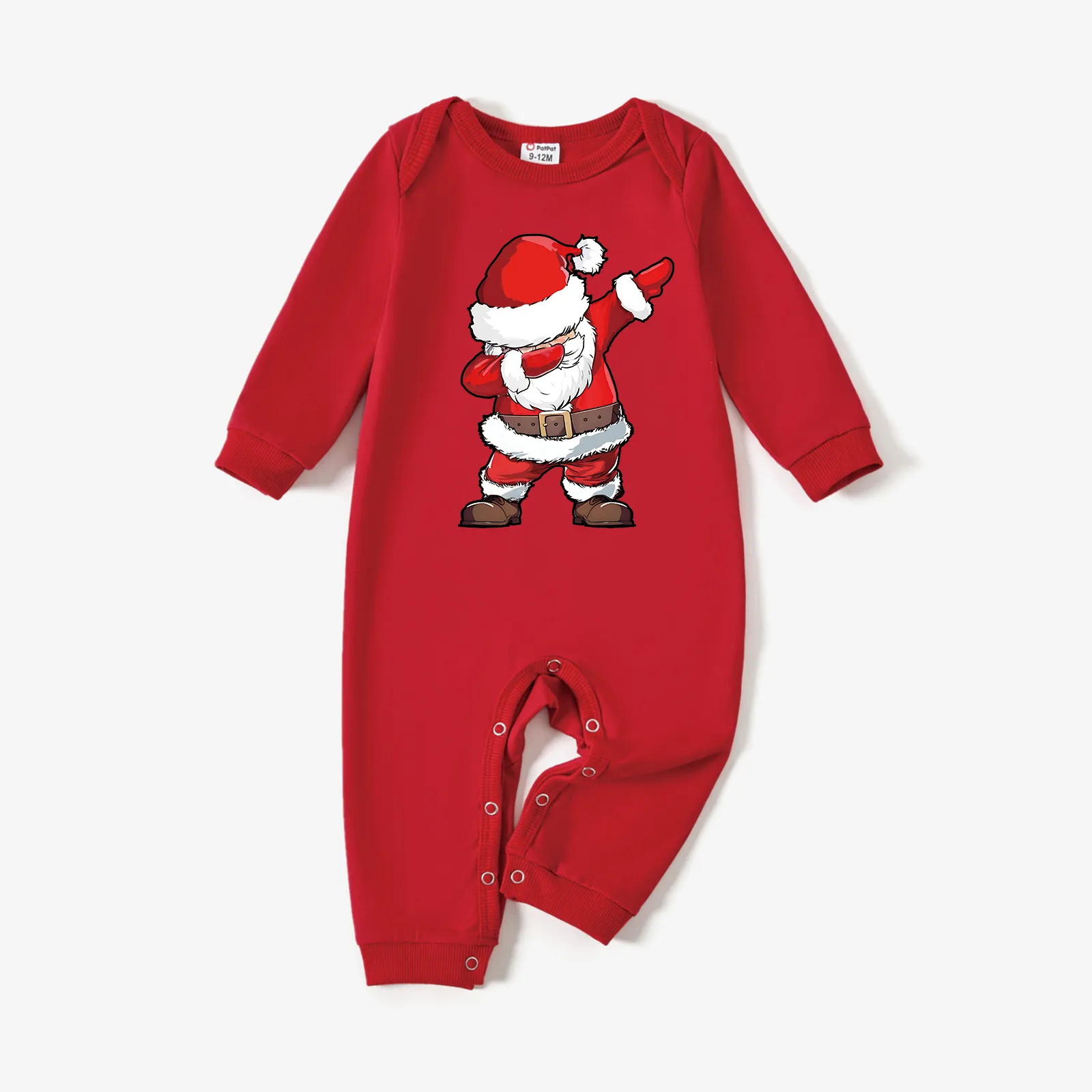 

Christmas Baby Boy/Girl Cotton Santa Claus Print Jumpsuit