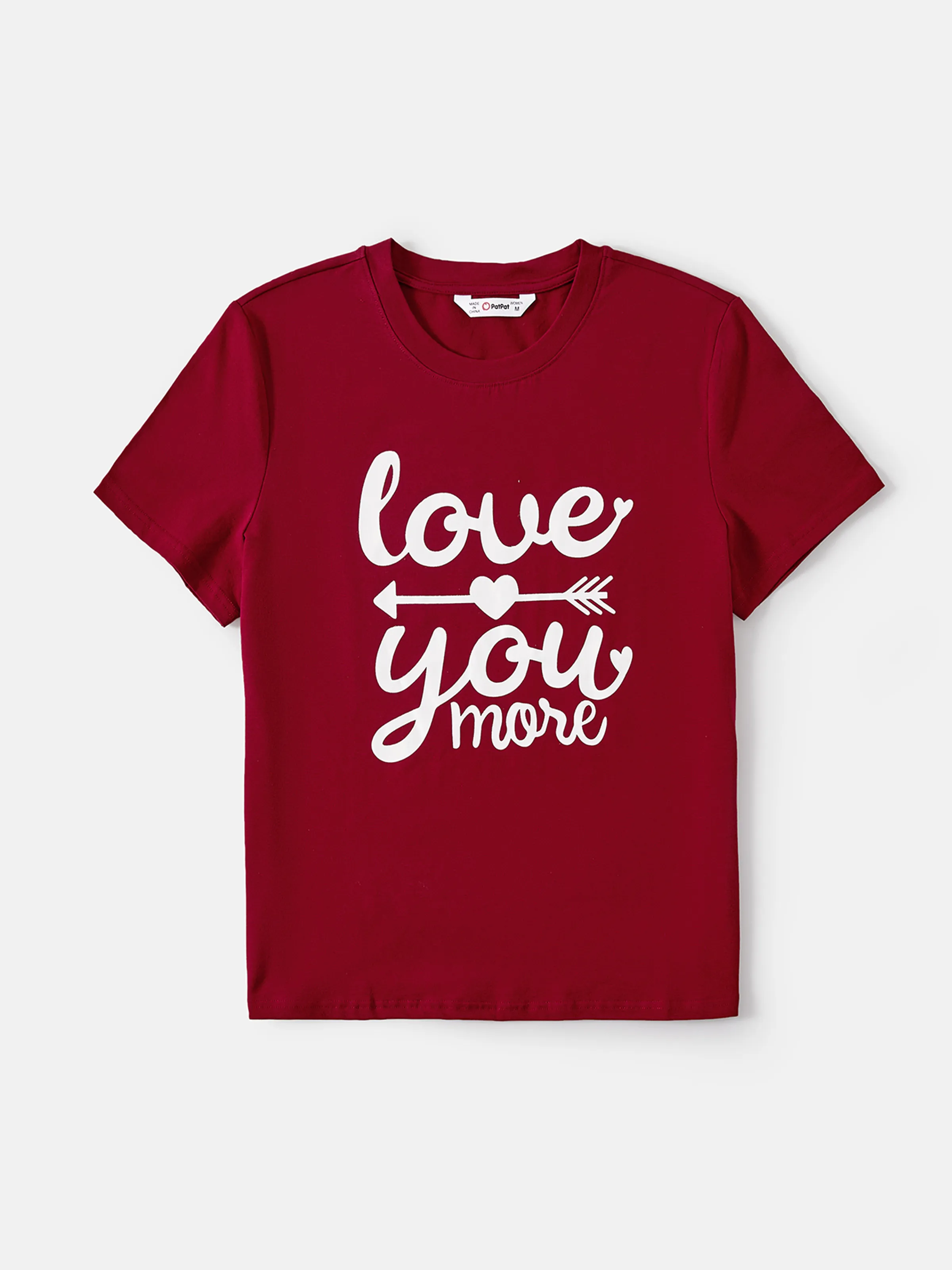 

Family Matching Cotton Short-sleeve Letter Print Tee