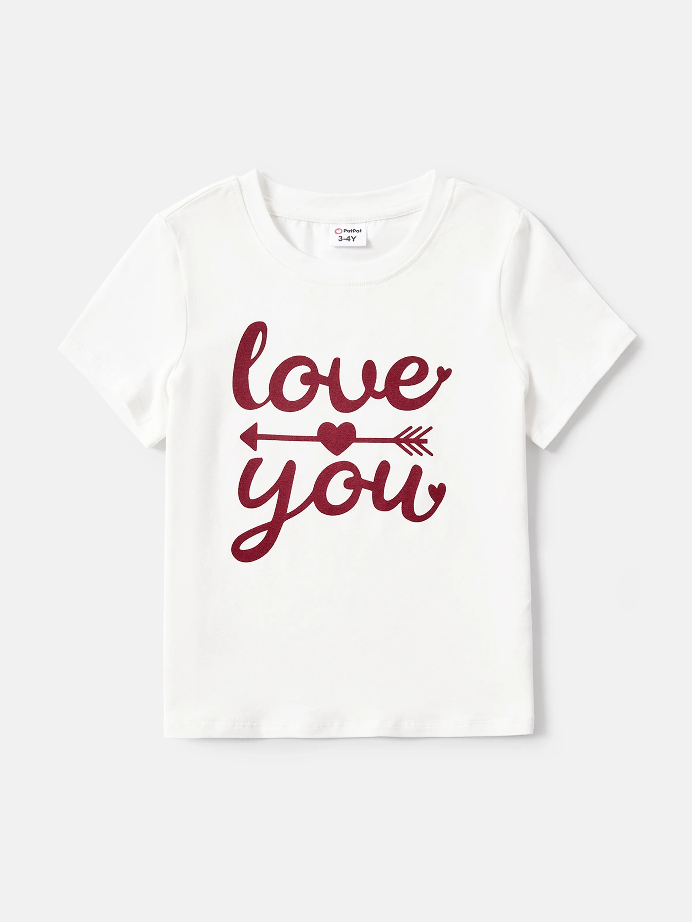 

Family Matching Cotton Short-sleeve Letter Print Tee