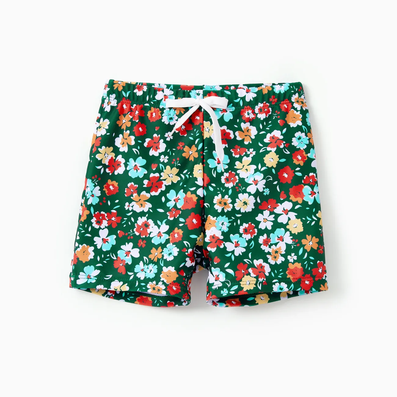 Family Matching Flora Swim Trunks or Strap two-piece Swimsuit