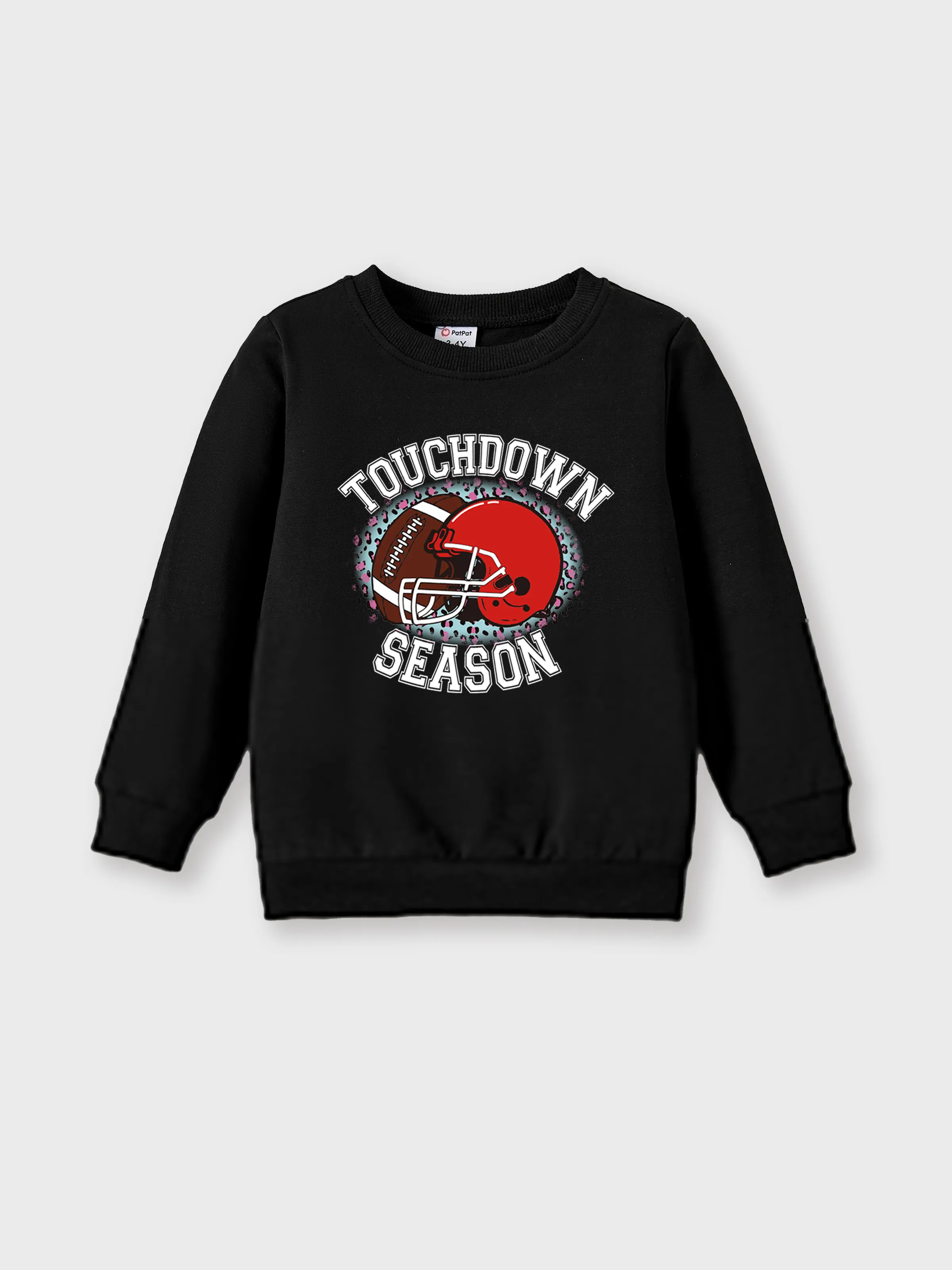 

Super Bowl Toddler/Kid 95% Cotton Football Print Pullover Sweatshirt