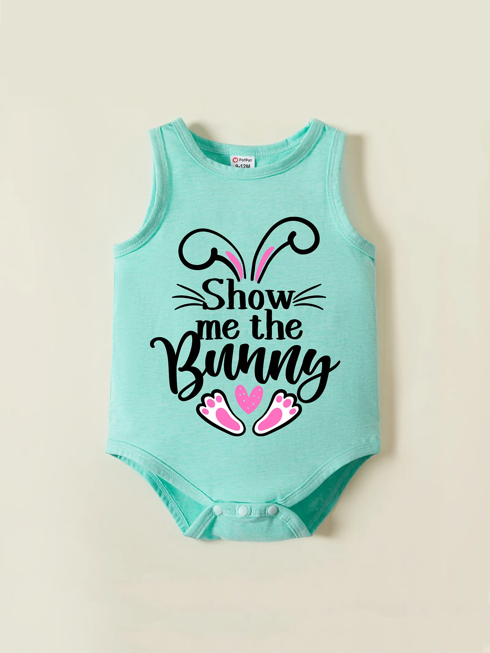 

Easter Baby Boy/Girl Cotton Rabbit Print Romper