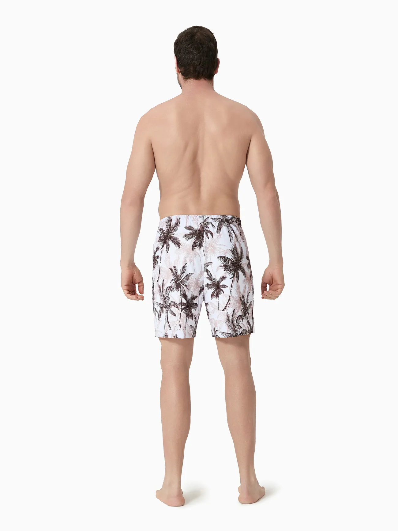 Men - Matching Family Swimsuits Khaki - Coconut Tree Tankini or Swim Trunks - Khaki - image 18