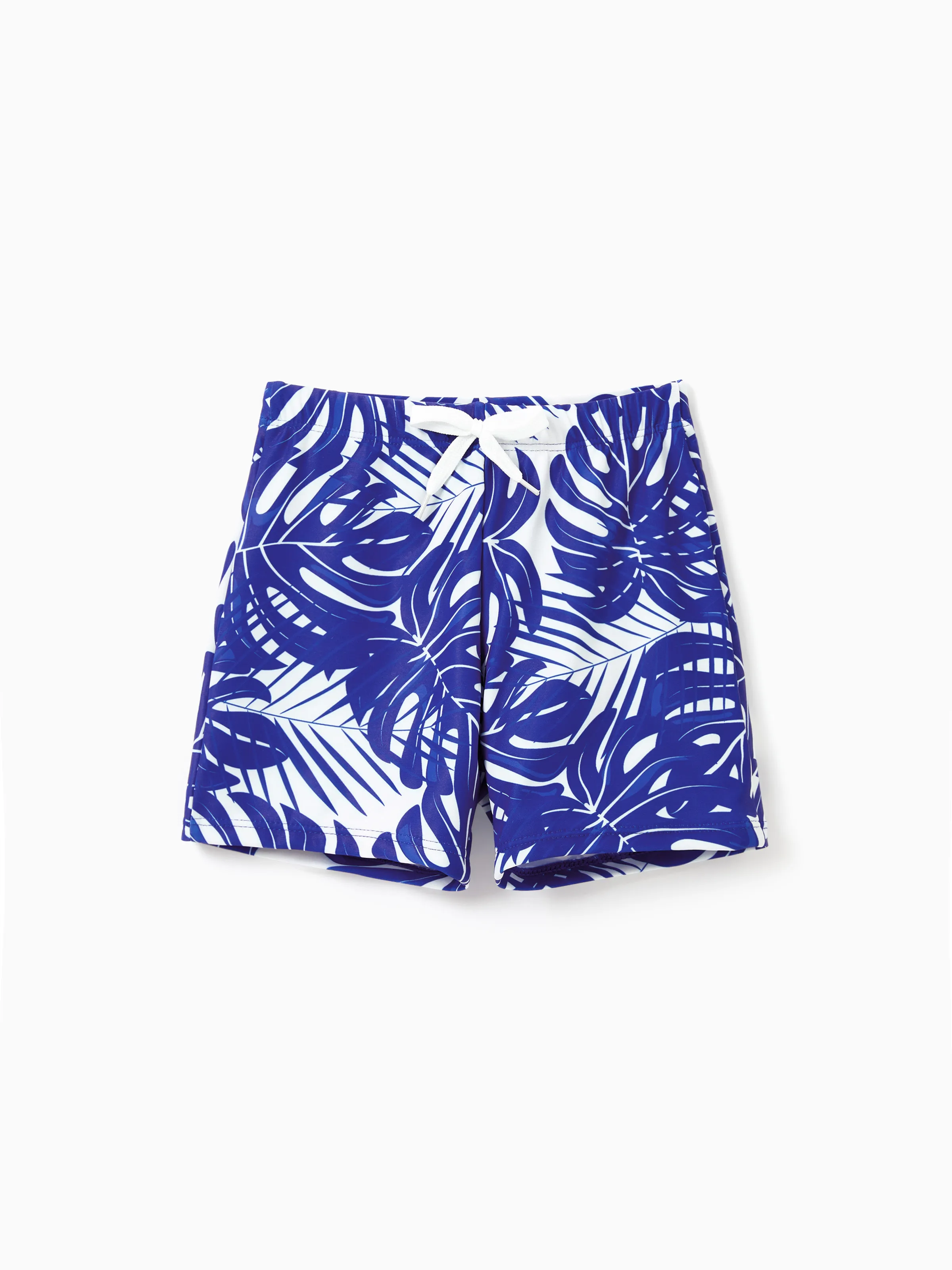 

Family Matching Tropical Leaf Print Swim Trunks or Hollow-out Crisscross Straps One-piece Swimsuit