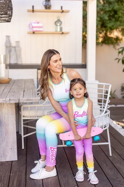 

Barbie Mommy And Me Sporty Tie-Dyed Sleeveless Top And Pant Set