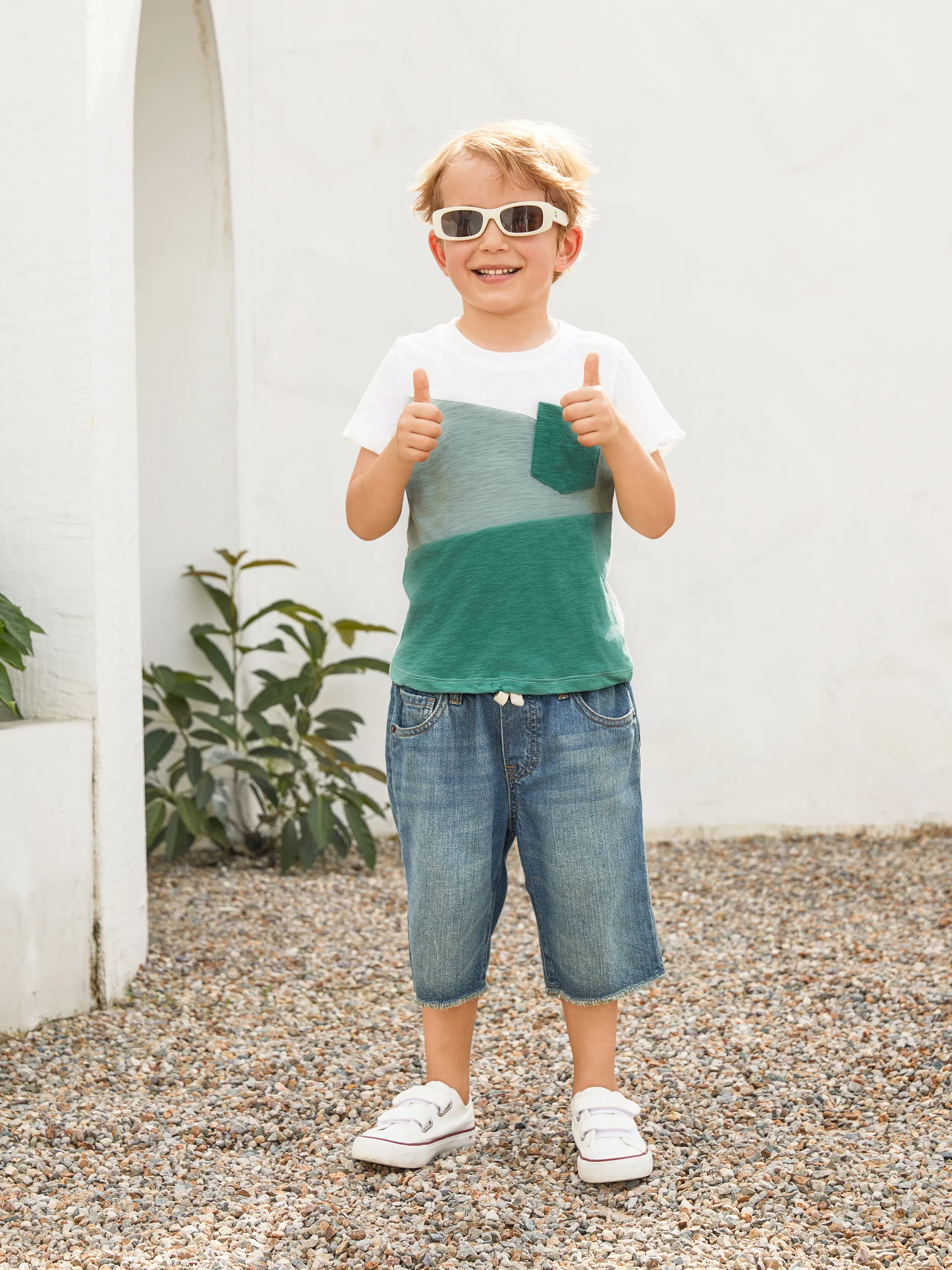 

Family Matching Sets Color Block Tee and Wrap Front Pleated Dress with Hidden Snap Button