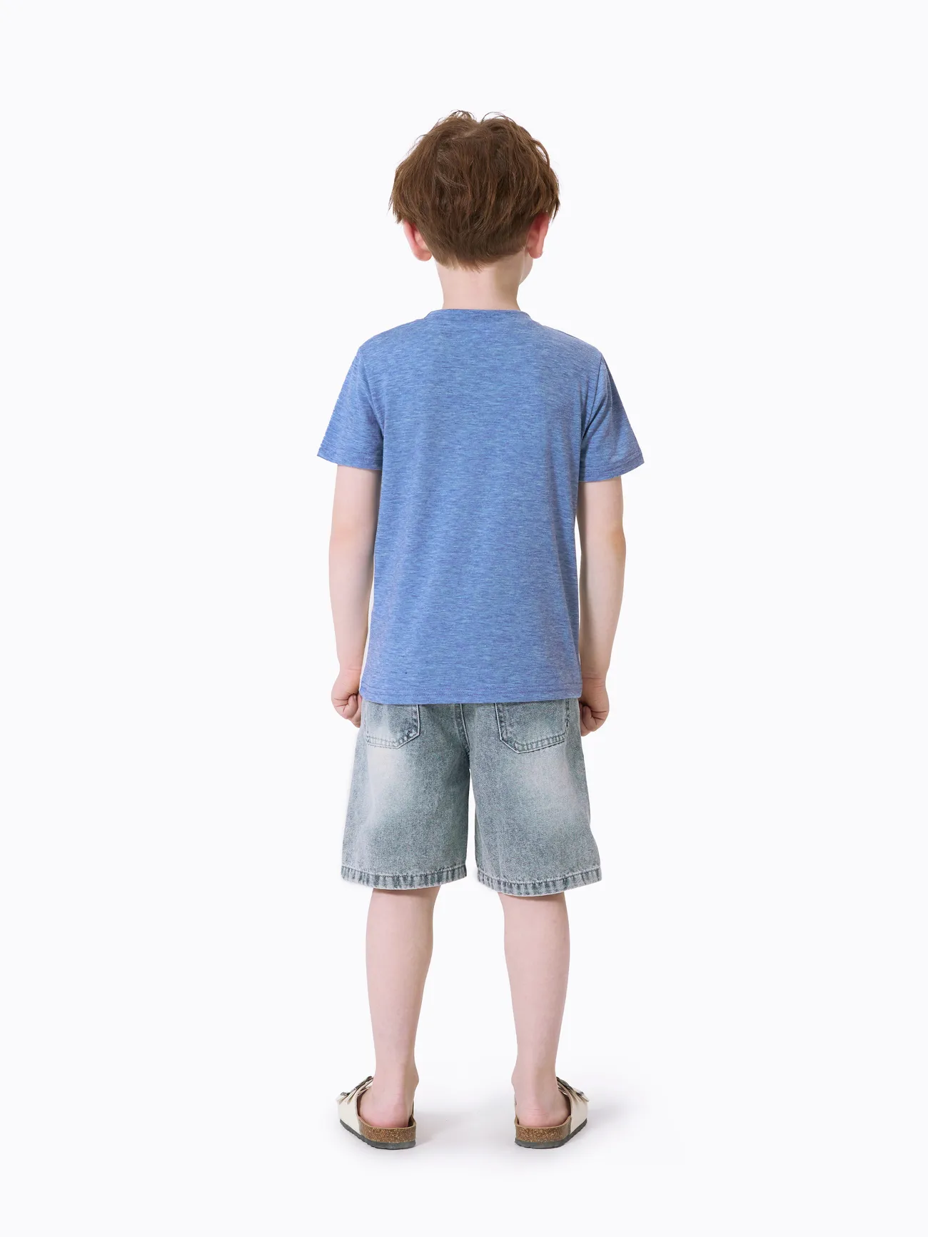 Boy - Family Matching Outfit: Floral Smocking Casual Suit - BLUEWHITE - image 18
