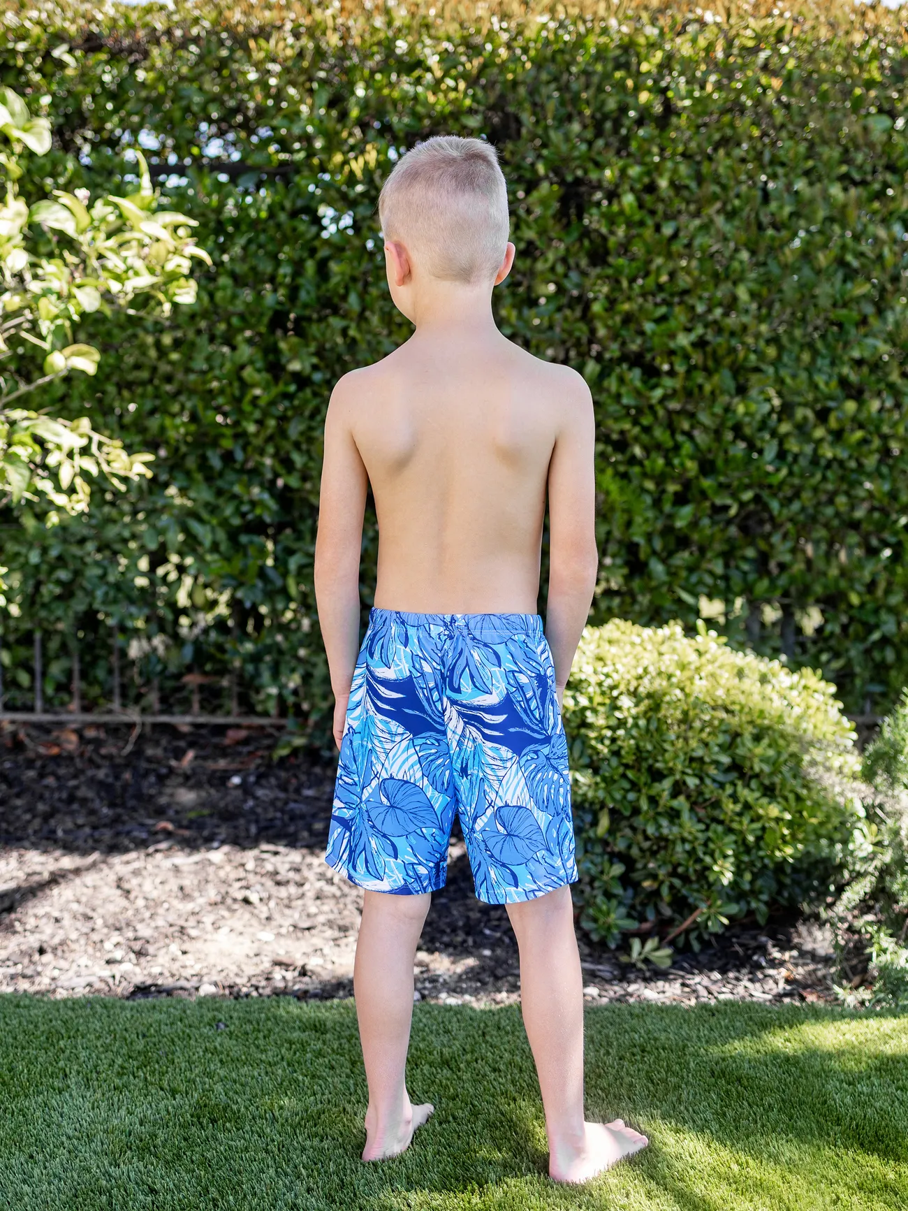 Boy - Matching Swimsuits for Couple and Family - Blue Two-Piece Swimsuit - Blue - image 13