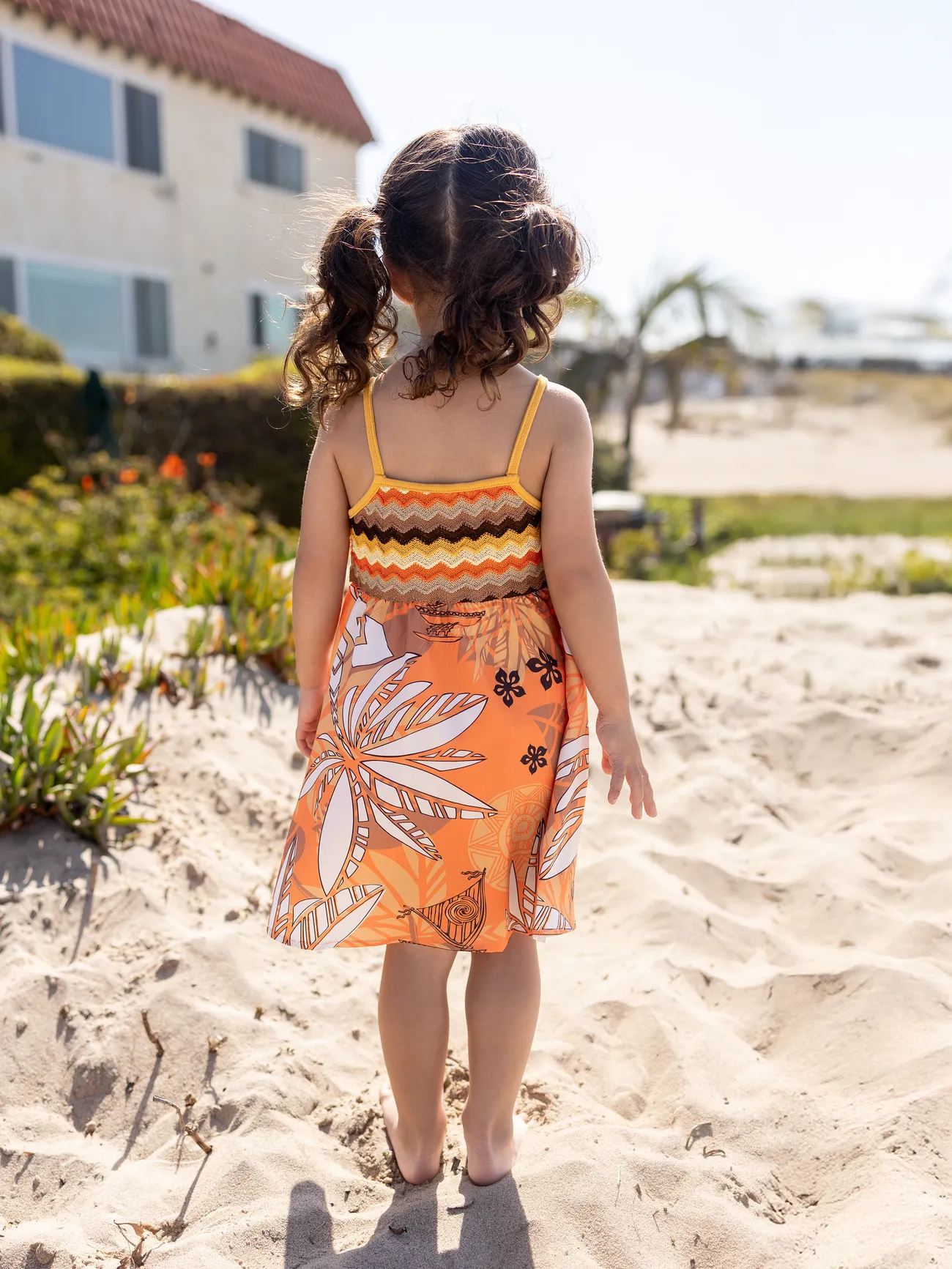 Girl - Disney Princess Family Matching Moana Palm Leaf Tropical Crochet Sleeveless Dress/Shirt - Yellow - image 8