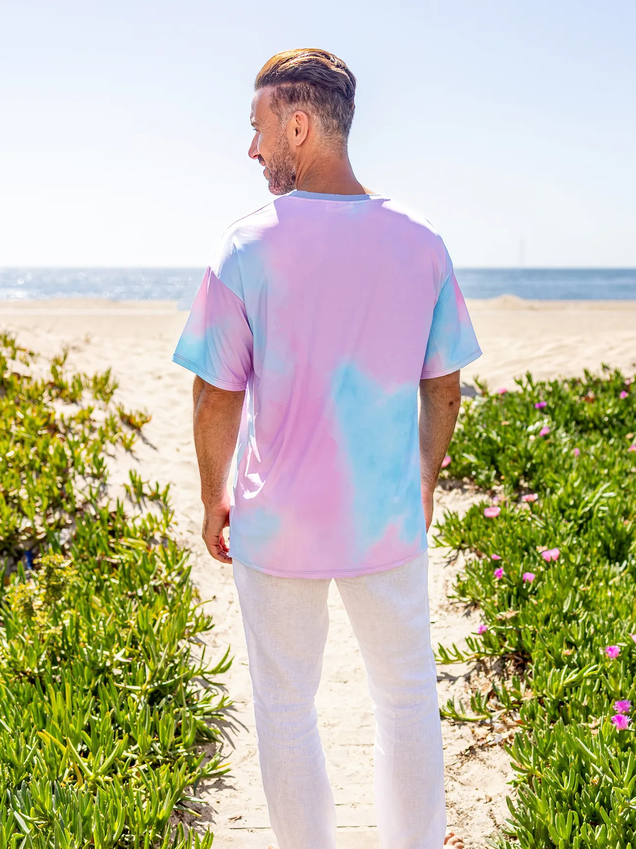 Men - Disney Stitch Family Matching 1pc Tie-Dyed Sporty Dress or T-shirt - Multi-color - image 18