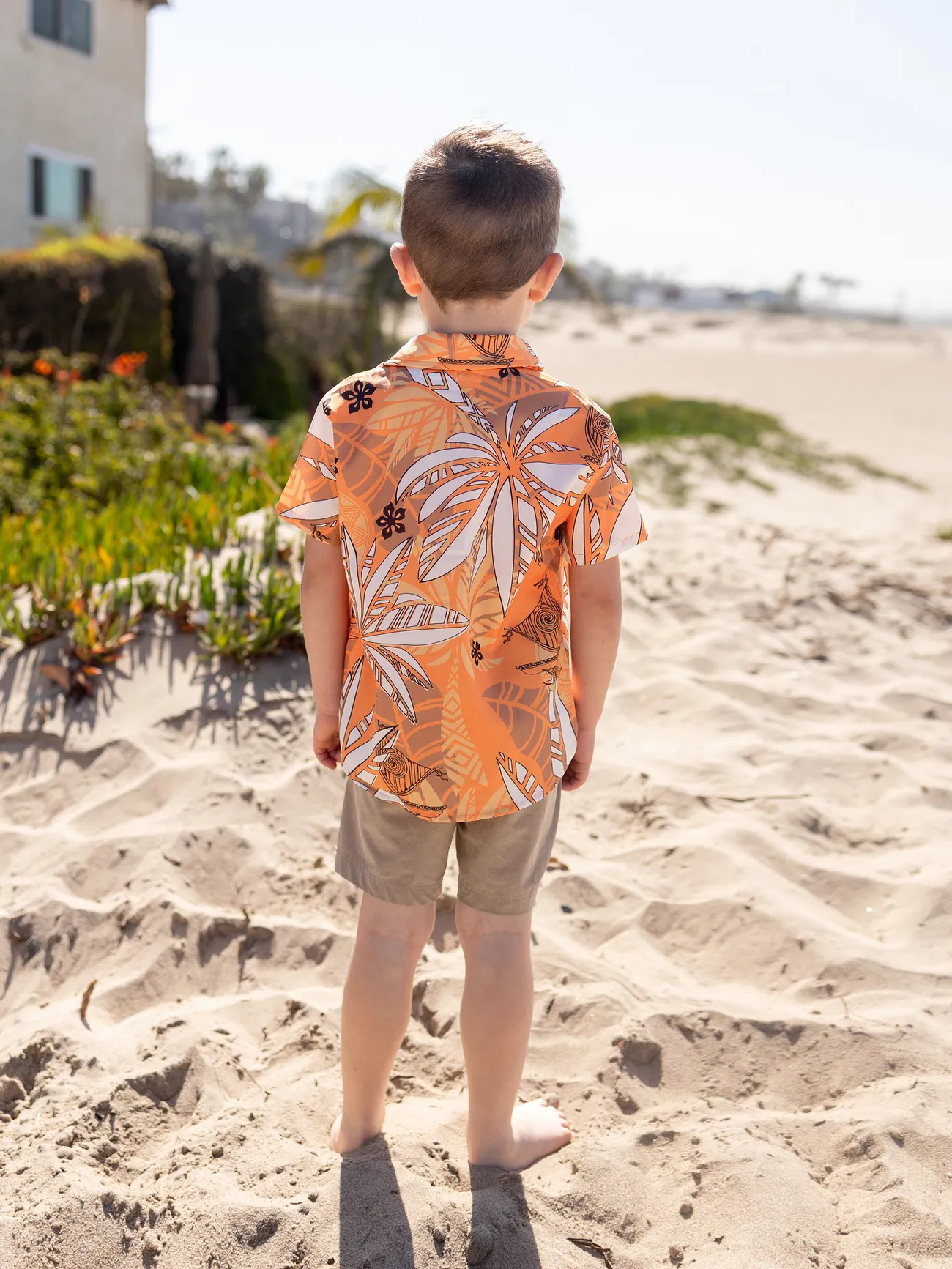 Boy - Disney Princess Family Matching Moana Palm Leaf Tropical Crochet Sleeveless Dress/Shirt - Yellow - image 13