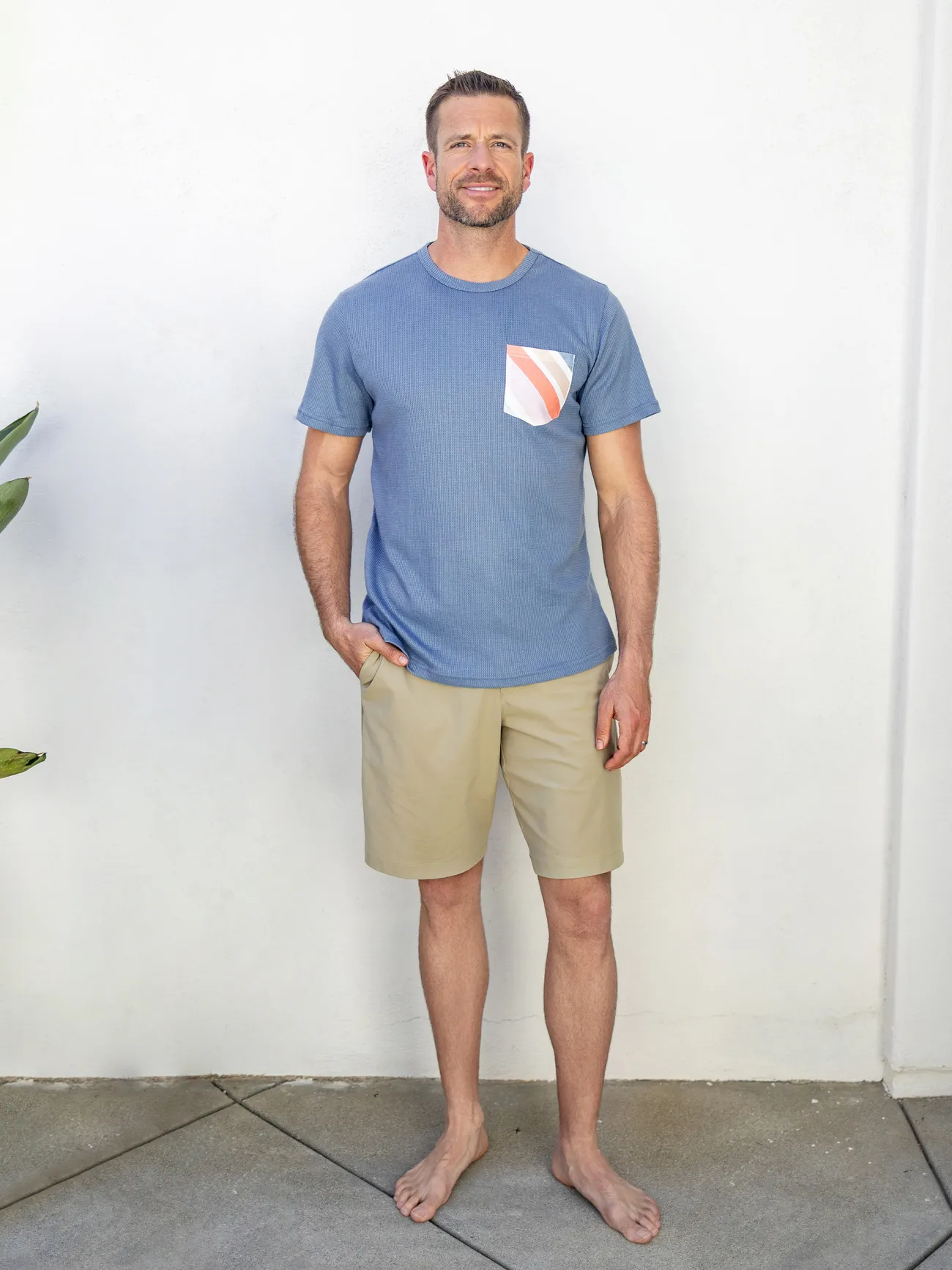 Men - Matching Family Outfits - Blue Short-sleeve Tee or Colorful Stripe Camisole Dress for Cruise/Resort/Casual - Multi-color - image 22