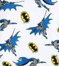 Justice League Toddler Boy 2pcs Bamboo Batman/Superman Allover Print Snug-Fitting Pajamas Set  Blue