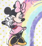 Disney Mickey and Friends 2 pcs Toddler Girl Naia™ Character Print Rainbow Top and Shorts Sporty Set PinkyWhite