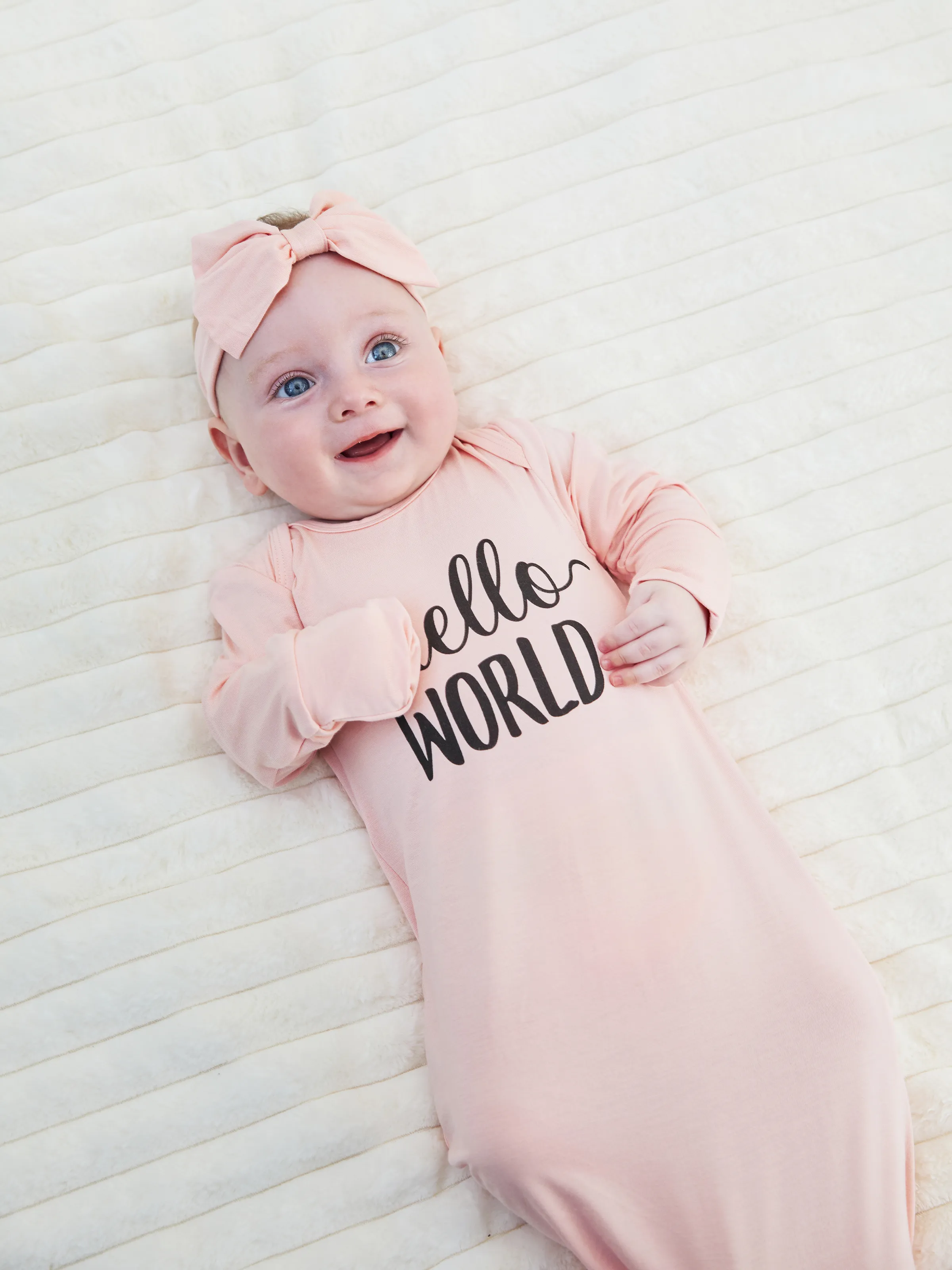 

Bamboo Baby Girl Sleeping Bag with Headband