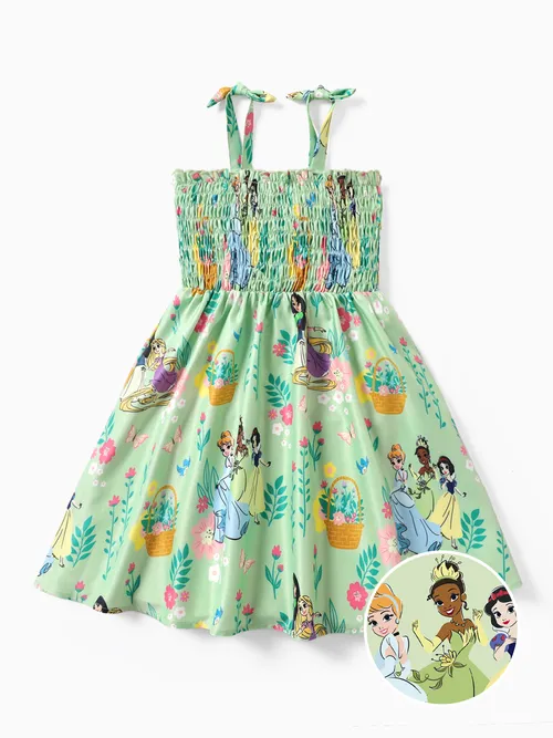 Disney Princess Toddler Girl Moana Ariel Tian Smocking Dress