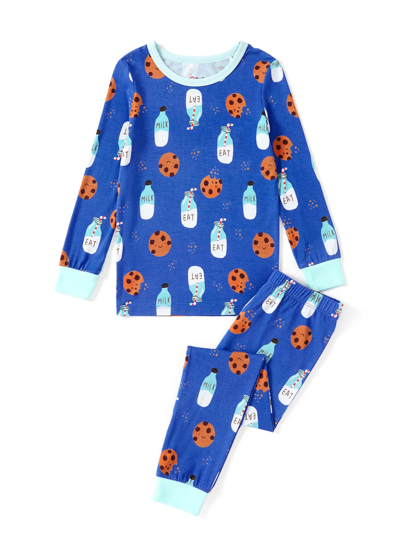 Conjunto de pijama de bambú para bebé/niño pequeño de 2 piezas con estampado animal ajustado para niños