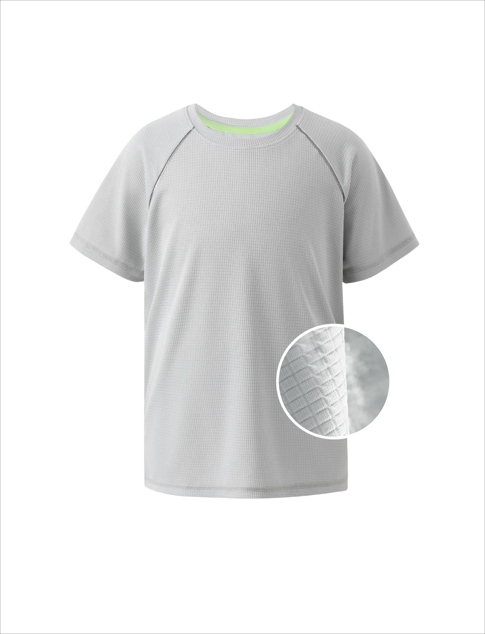Kid Boy Athletic Breathable Air-Grid Ultra Lightweight Short Sleeve T-Shirt