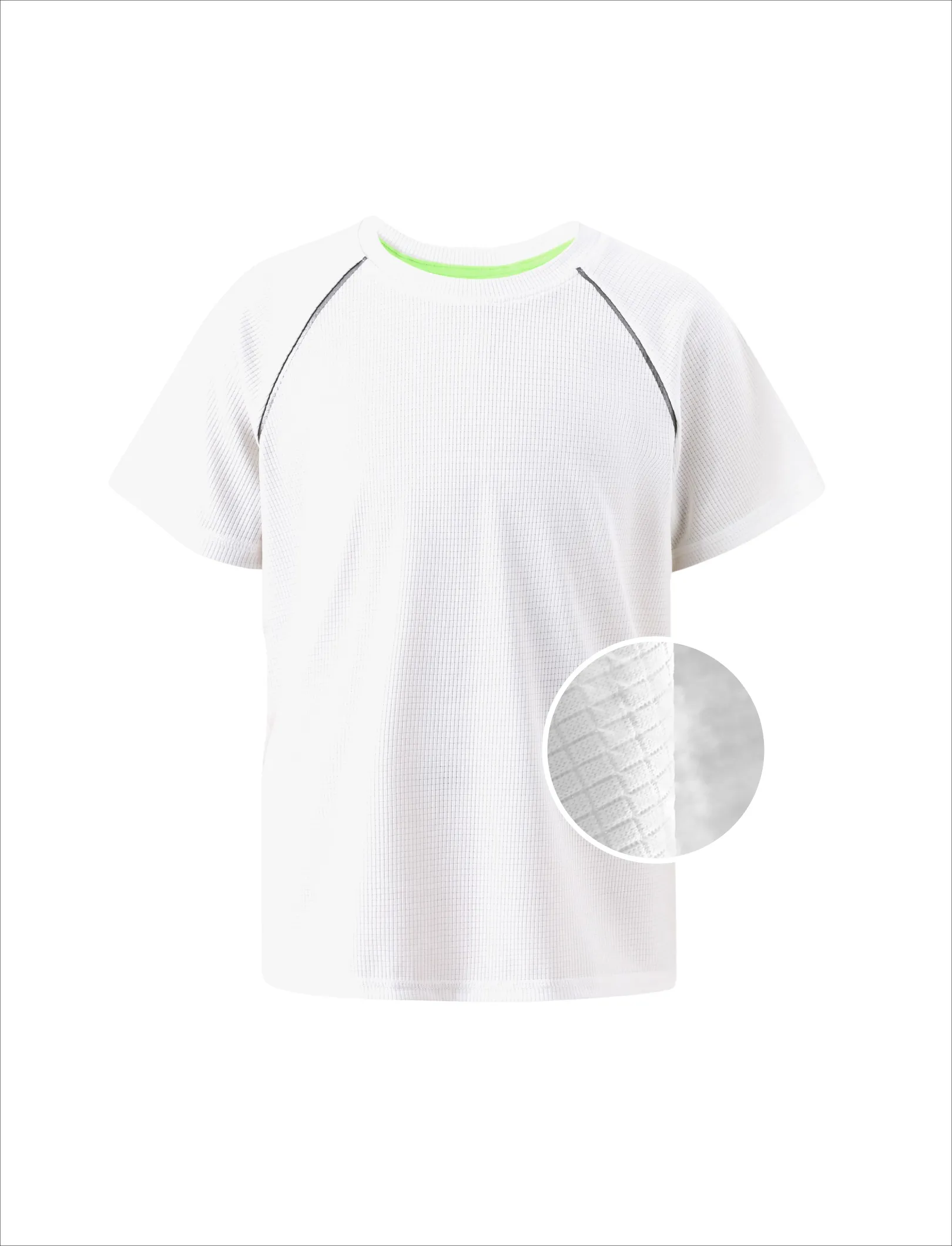 Kid Boy Athletic Breathable Air-Grid Ultra Lightweight Short Sleeve T-Shirt