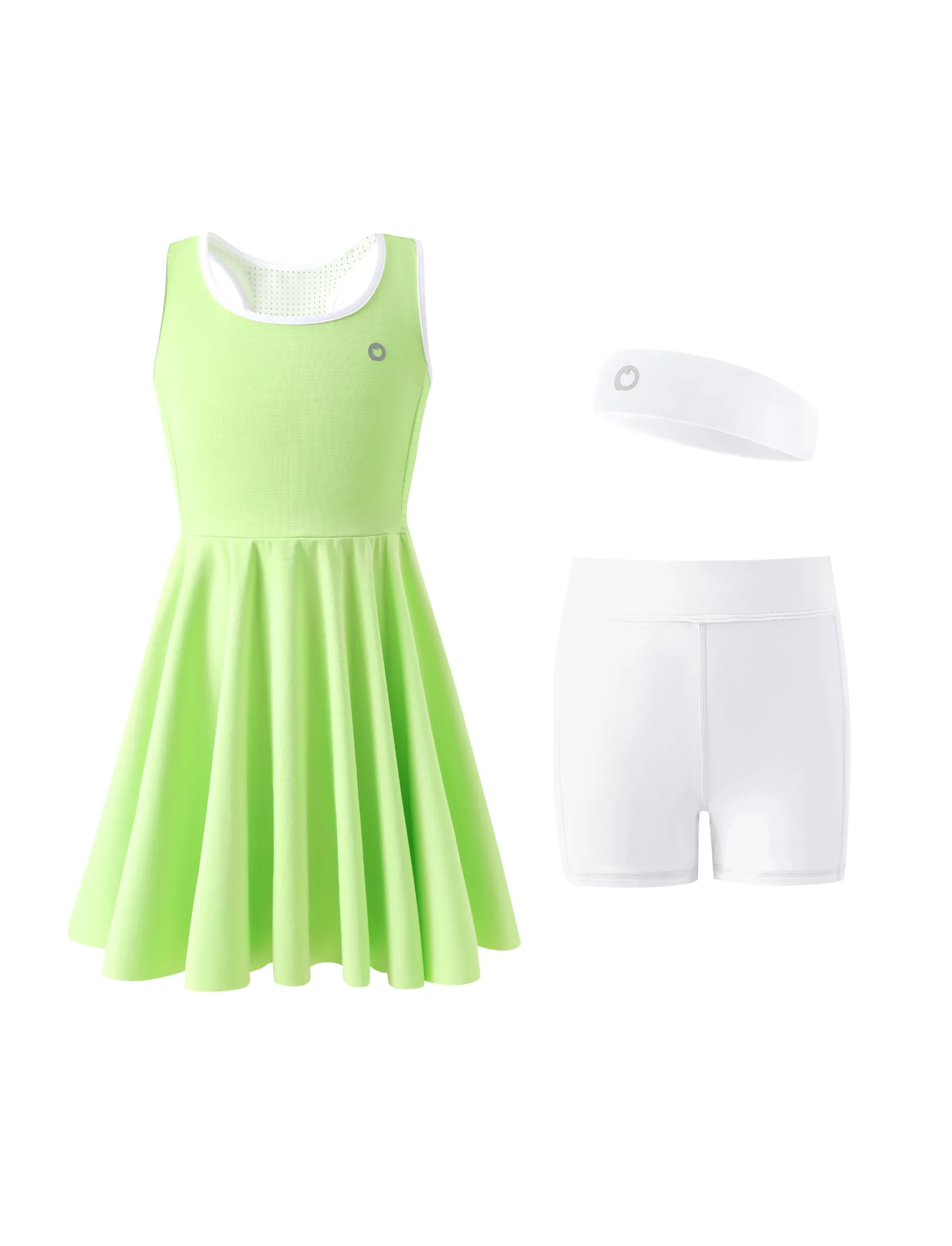 

PatPat Rapidair™ activewear Kid Girl Tennis Dress with Headband & Bamboo Viscose Shorts with Pockets