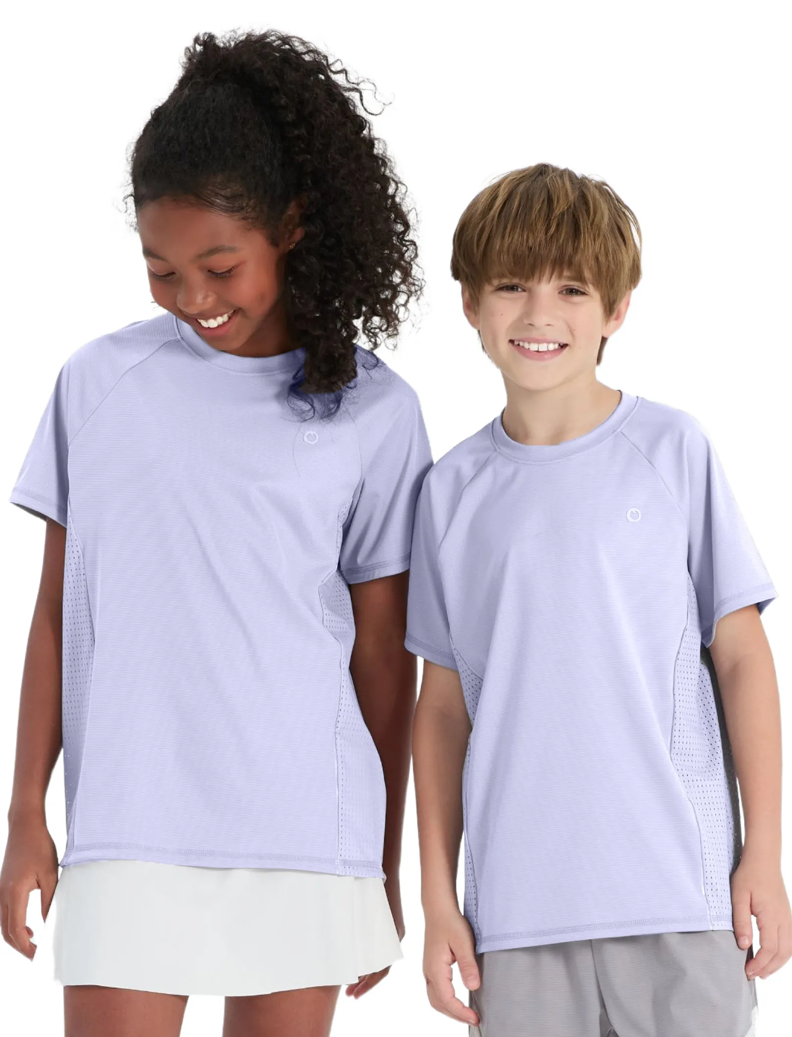 Camiseta Athletic UPF 100+ Rash Guard de Secado Rápido y Enfriamiento Instantáneo para Niño/Niña 