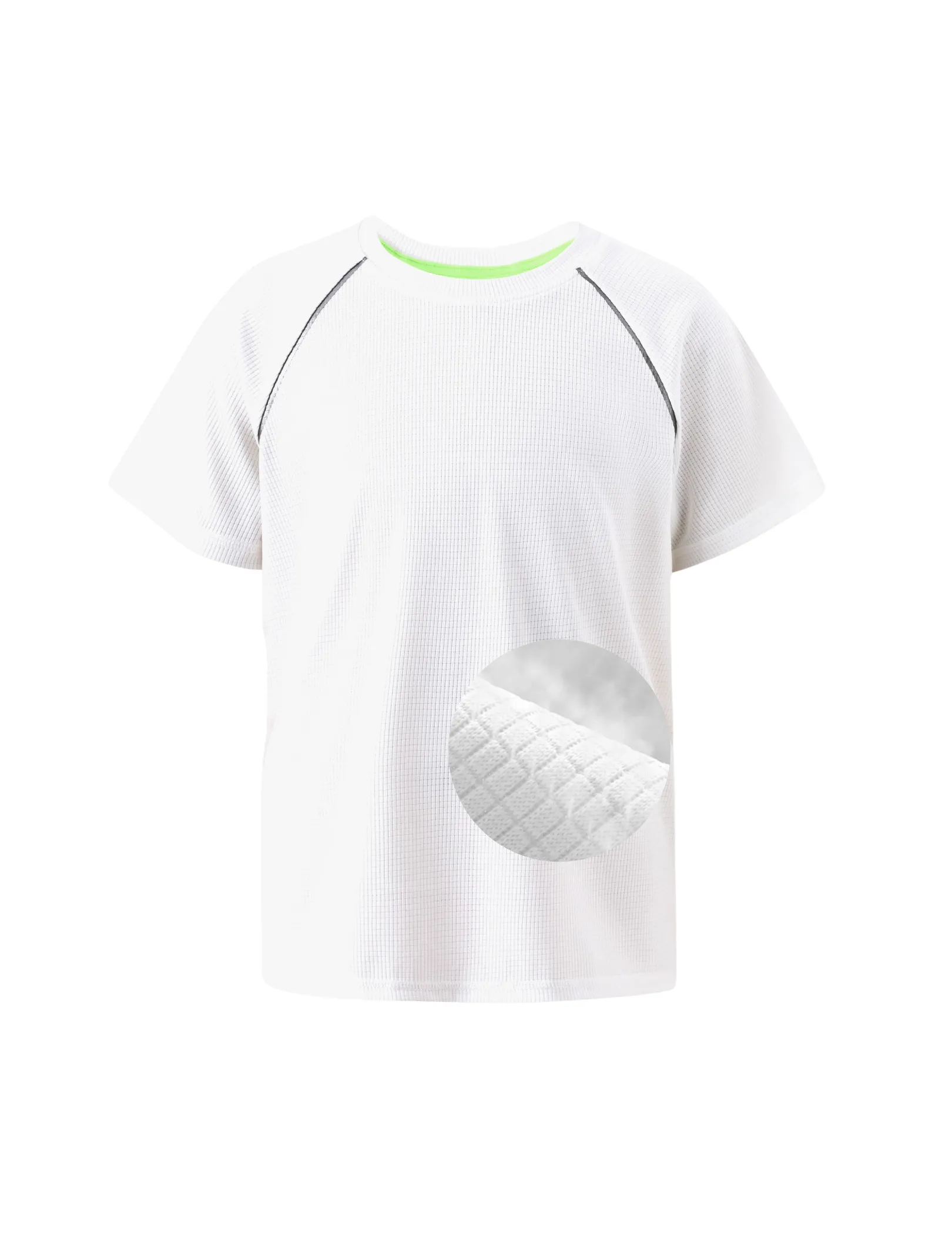 Camiseta de manga corta ultraligera Air-Grid transpirable y transpirable para niño