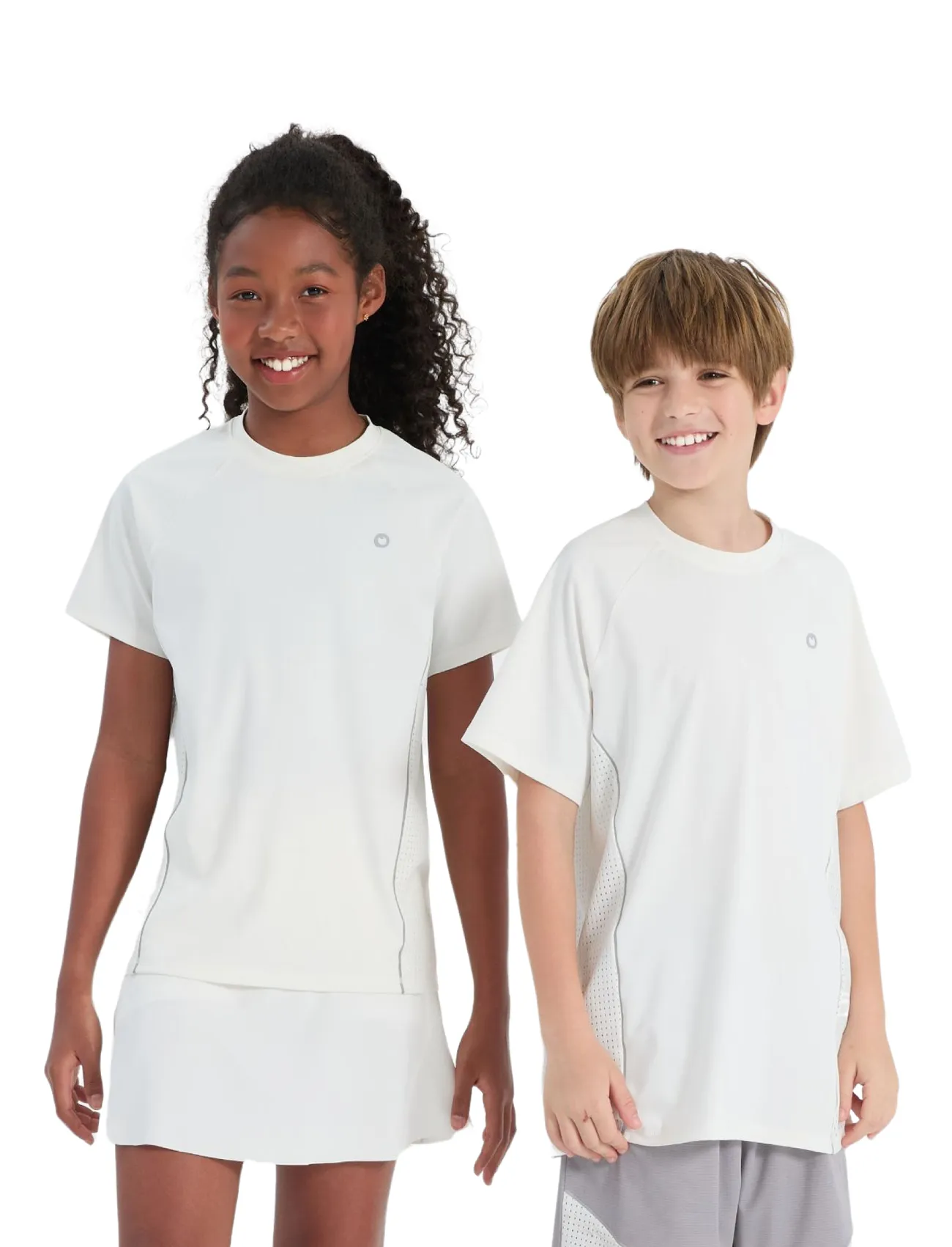 White - PatPat Rapidair™ activewear Kids Boy/Girl Athletic Quick-Dry & Instant-Cooling UPF 100+ Rash Guard T-Shirt - image 2
